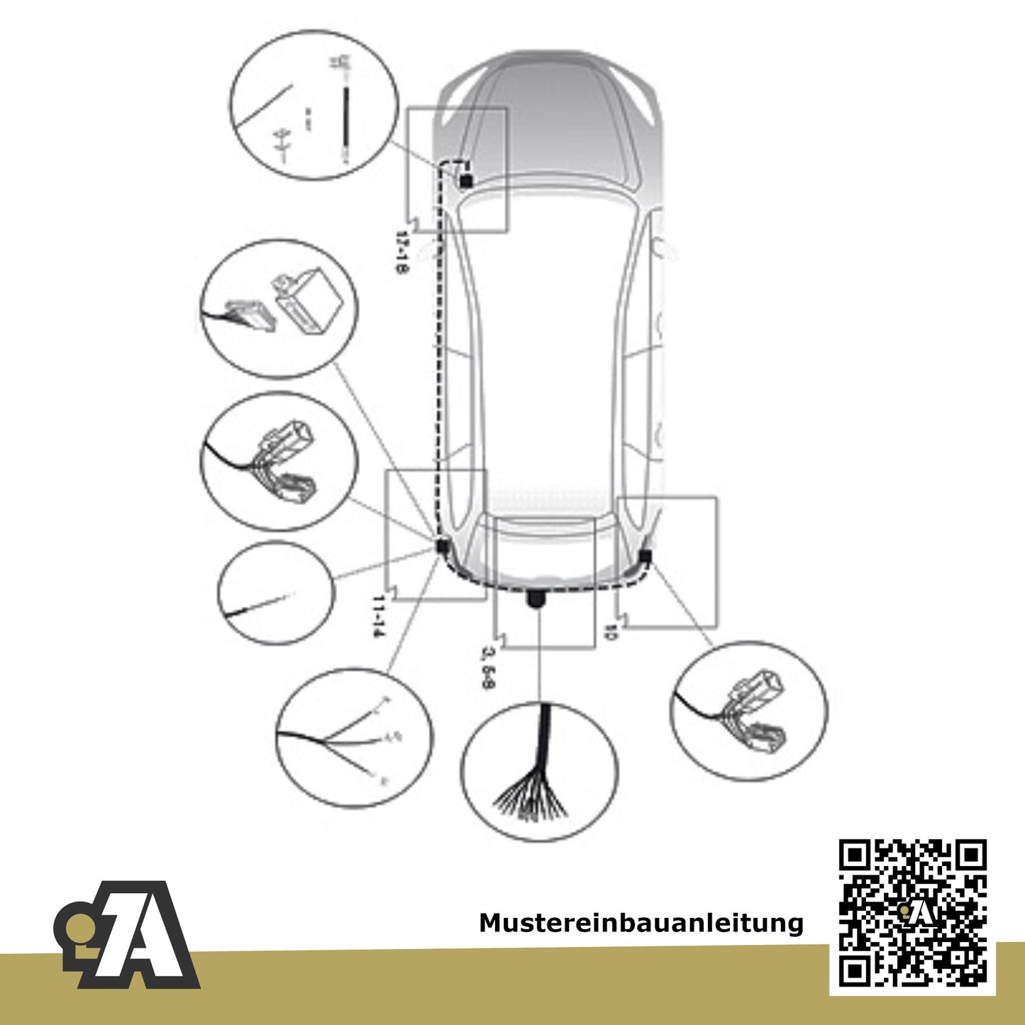 Kia Optima 4-Türer (Limousine) 01.2016-09.2019 JF BRiNK Anhängerkupplung mit JAEGER Elektrosatz