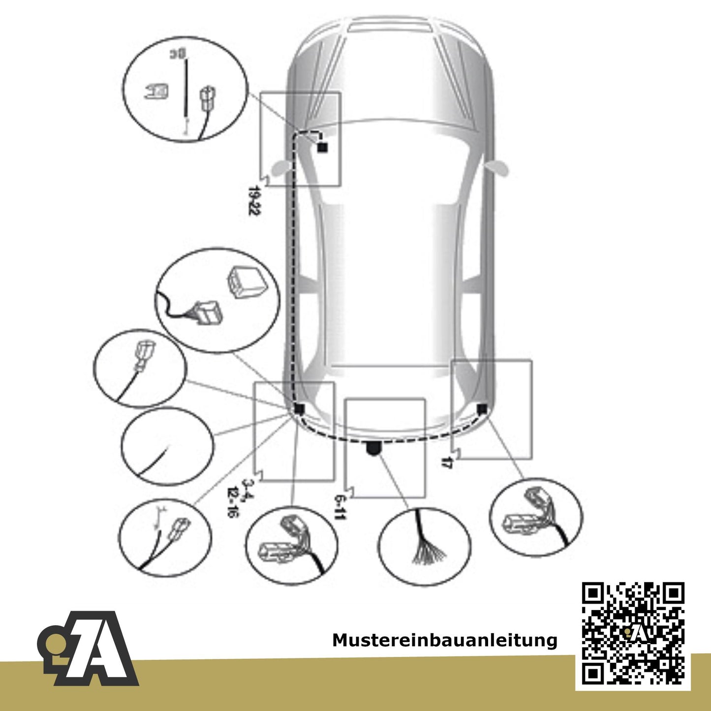 Kia Picanto 5-Türer (Steilheck) 05.2011-04.2015 TA BRiNK Anhängerkupplung mit JAEGER Elektrosatz