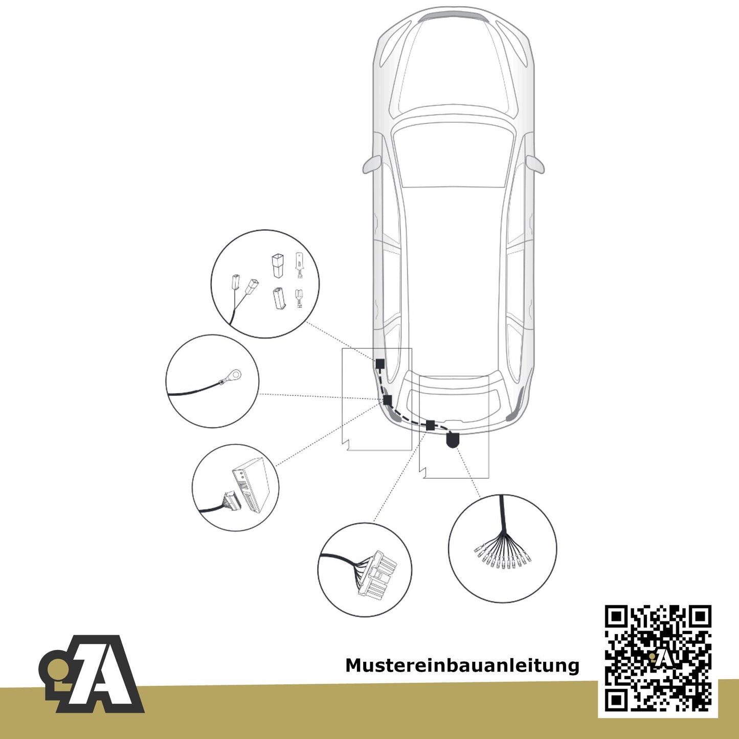 Kia Optima 5-Türer (Kombi) 09.2016-09.2019 JF BRiNK Anhängerkupplung mit JAEGER Elektrosatz