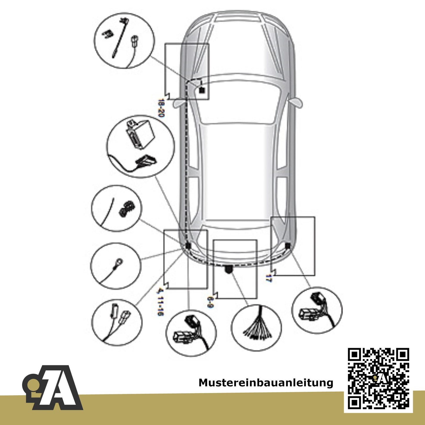 Kia Rio 3/5-Türer (Fließheck) 08.2011-01.2017 UB BRiNK Anhängerkupplung mit JAEGER Elektrosatz