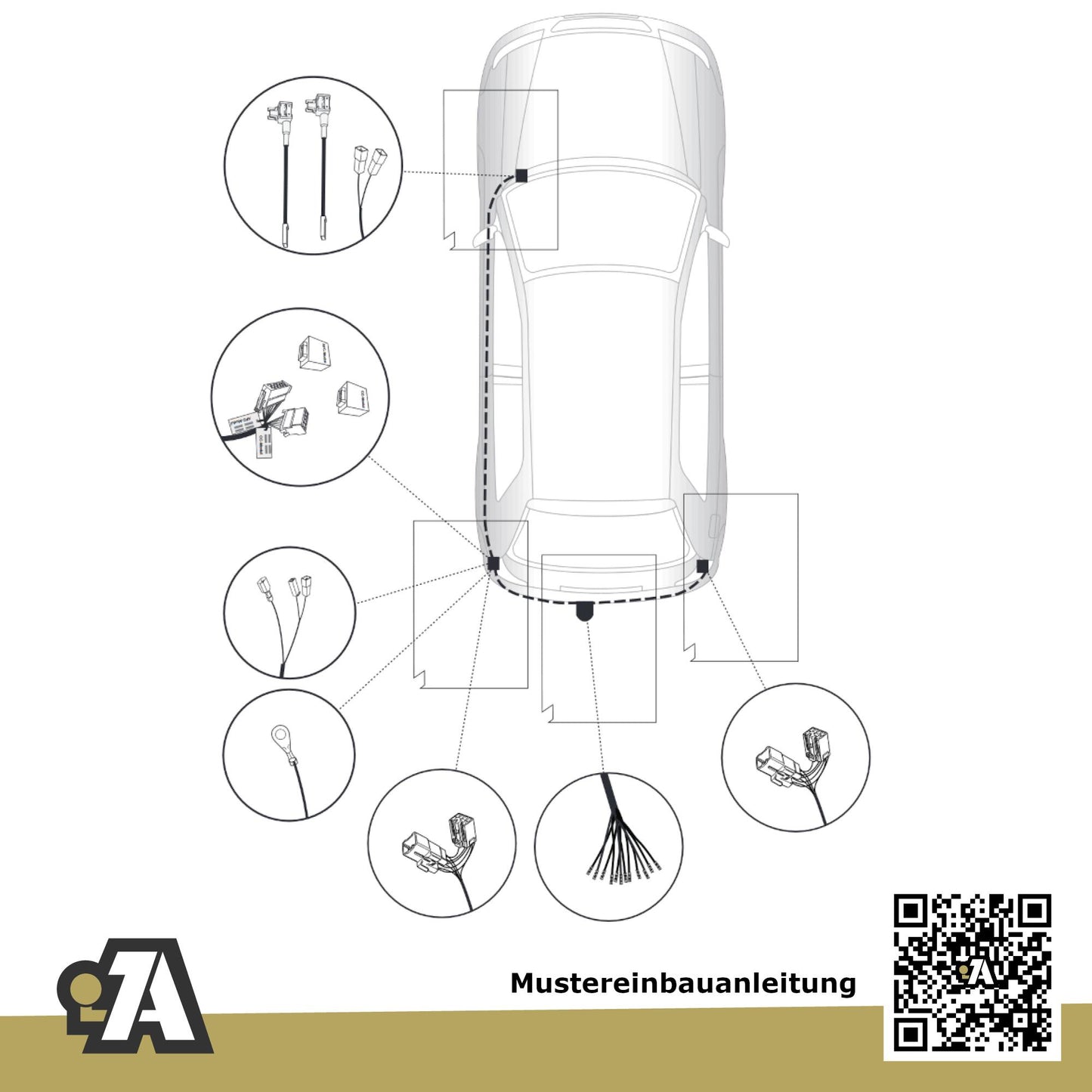 Kia Ceed SW 5-Türer (Kombi) 09.2012-08.2018 JD BRiNK Anhängerkupplung mit JAEGER Elektrosatz