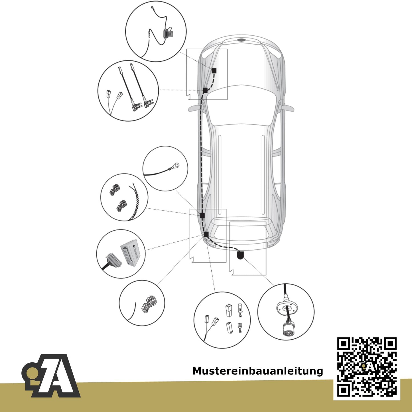 Kia Sorento 5-Türer (SUV) 03.2015-03.2020 UM BRiNK Anhängerkupplung mit JAEGER Elektrosatz