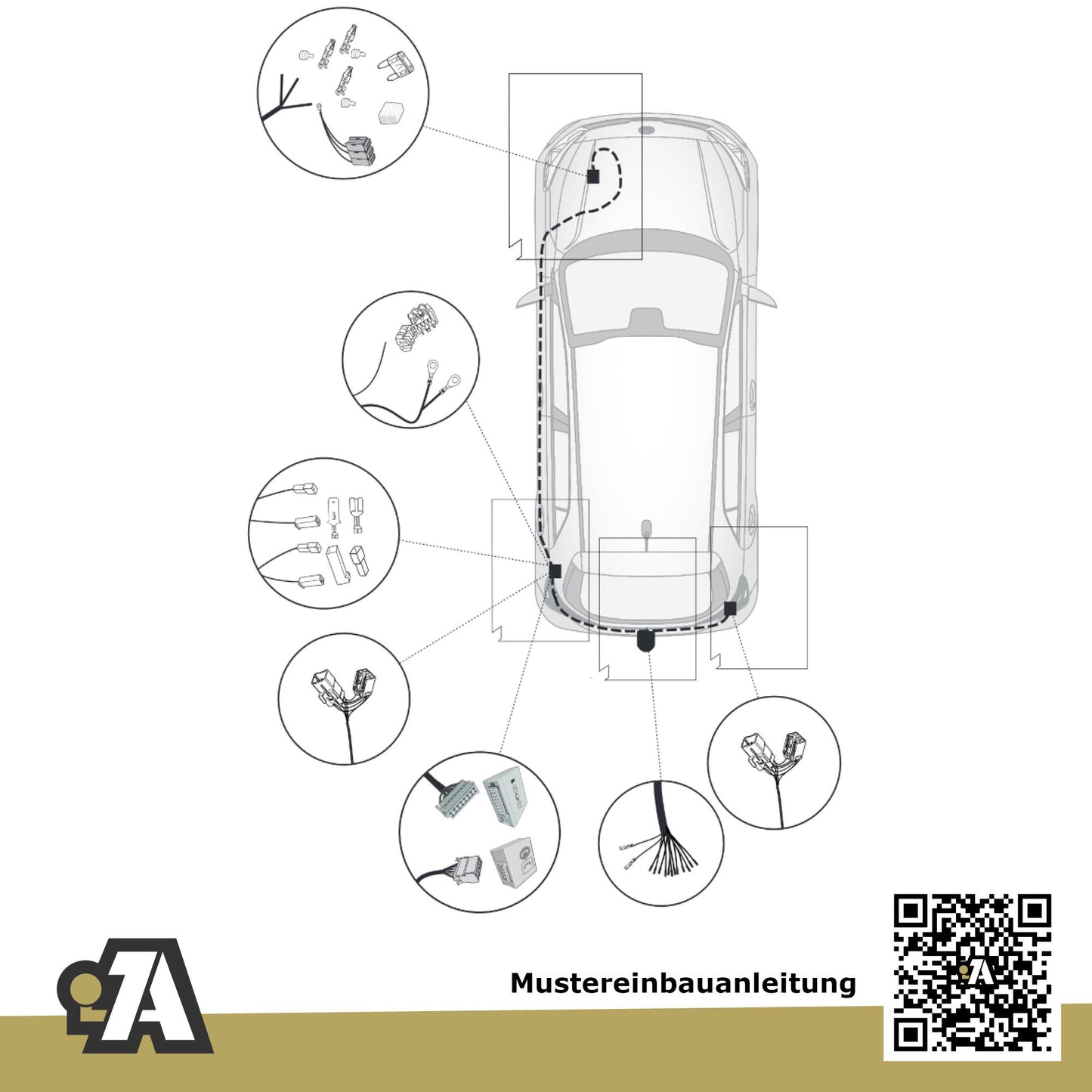Kia Rio 5-Türer (Fließheck) ab 02.2017 YB BRiNK Anhängerkupplung mit JAEGER Elektrosatz