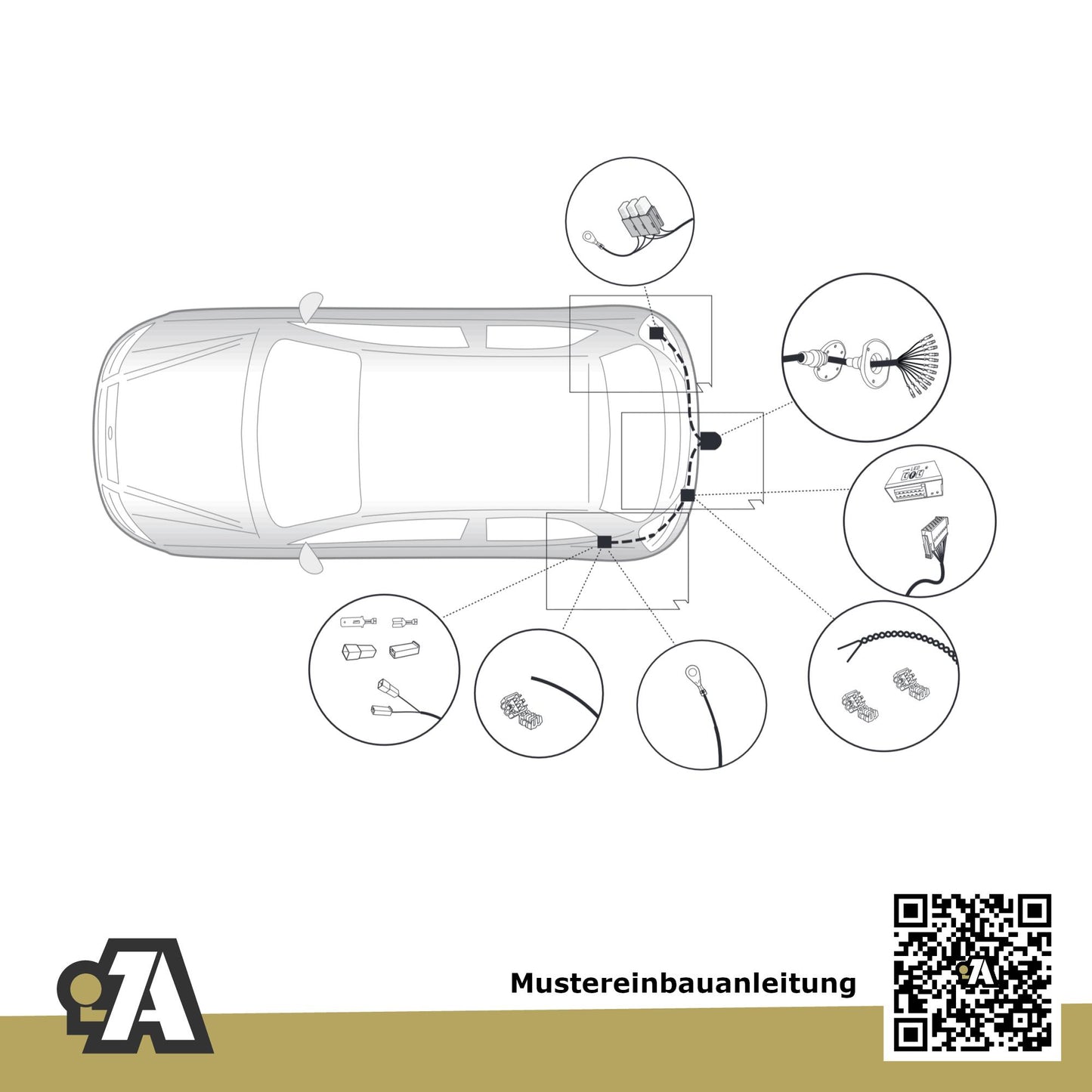 Kia Niro 5-Türer (SUV) 09.2016-06.2019 DE BRiNK Anhängerkupplung mit JAEGER Elektrosatz