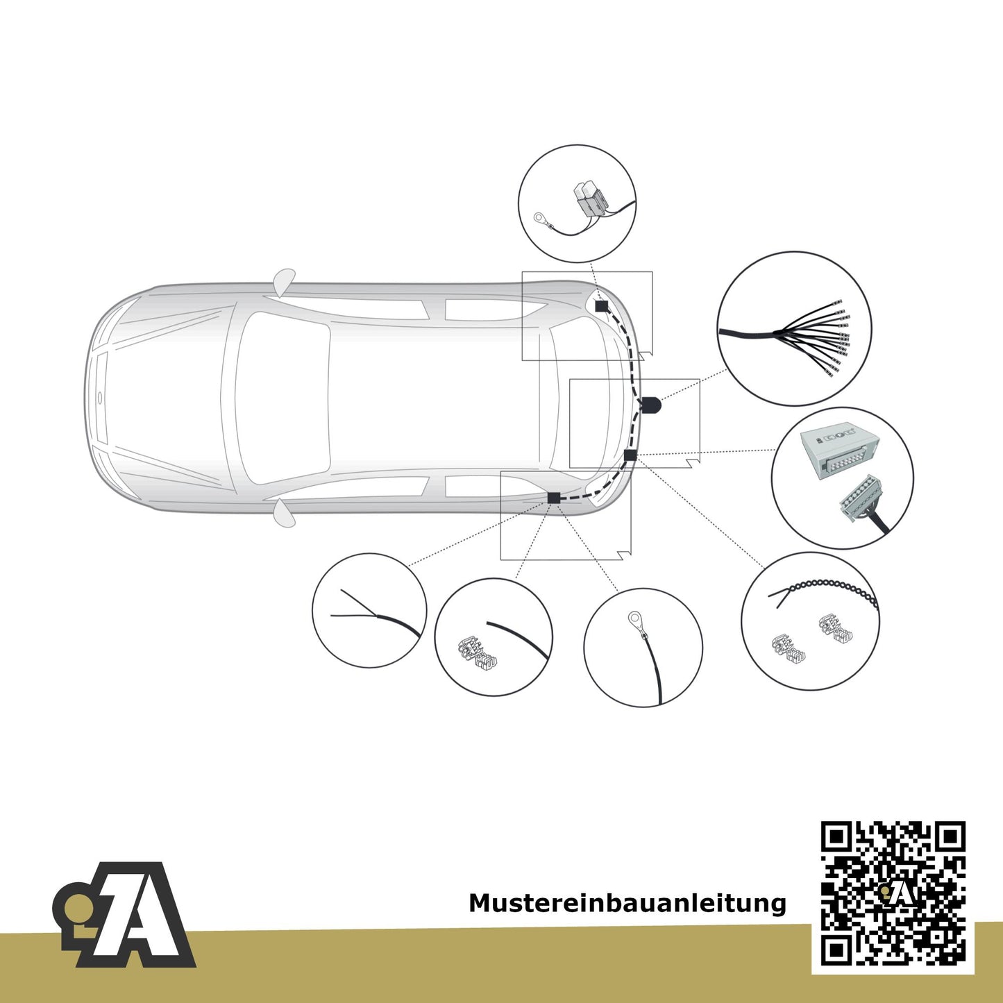 Kia Niro 5-Türer (SUV) 09.2016-06.2019 DE BRiNK Anhängerkupplung mit JAEGER Elektrosatz