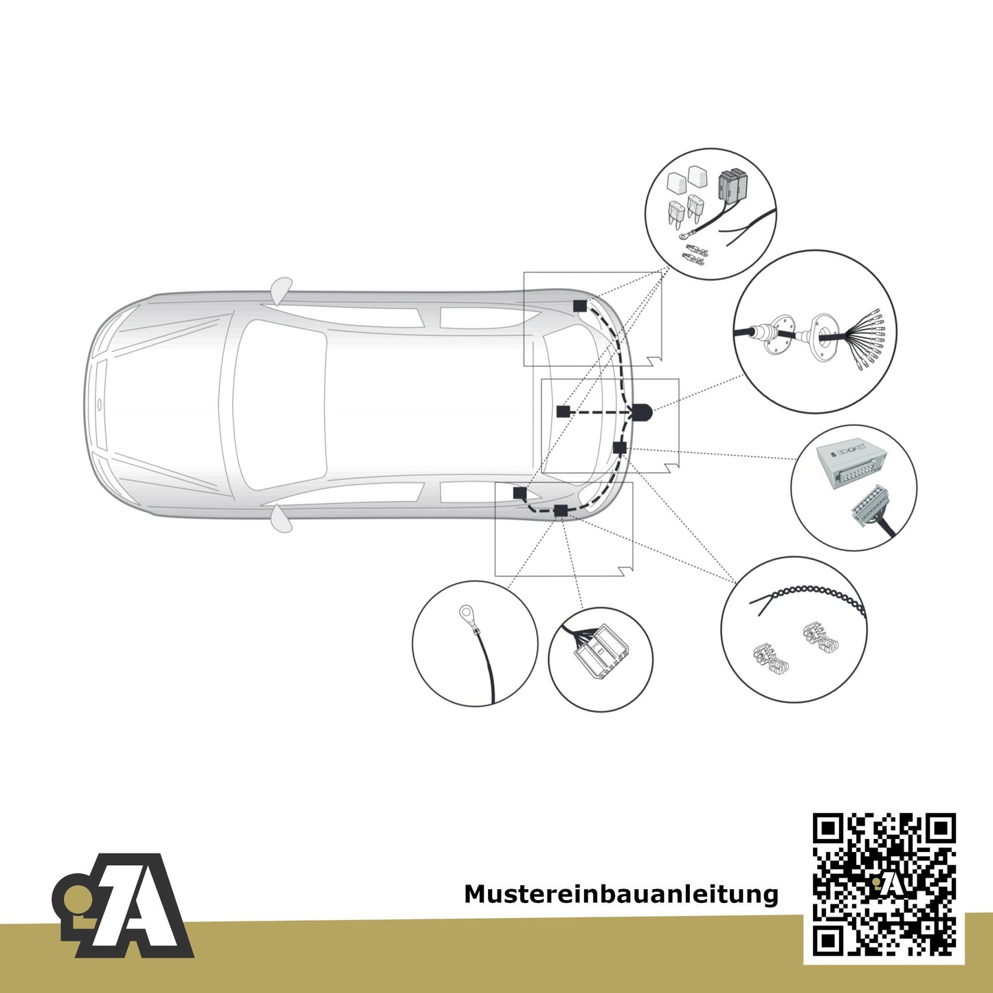 Kia Niro 5-Türer (SUV) 09.2016-06.2019 DE BRiNK Anhängerkupplung mit JAEGER Elektrosatz