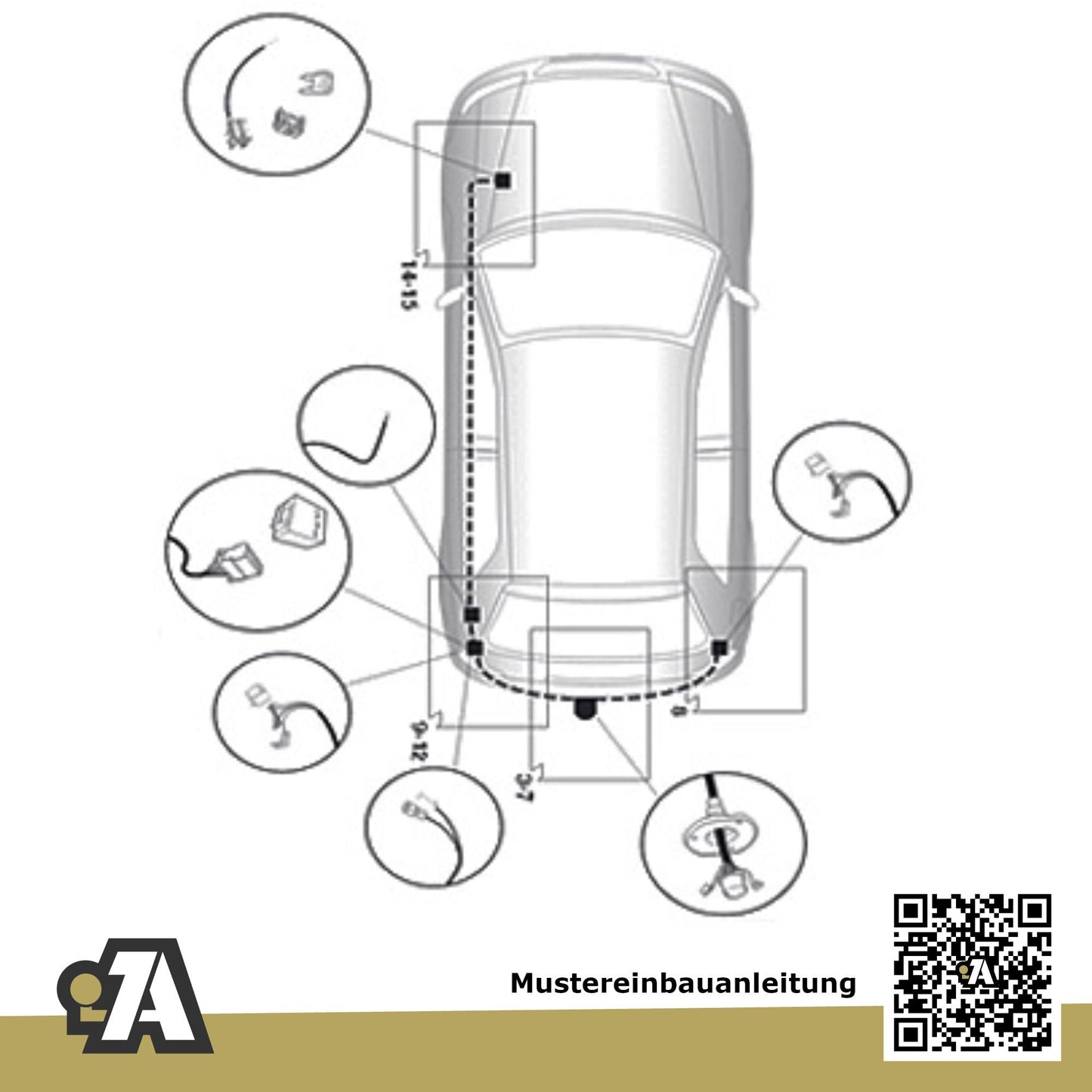 Mazda 2 3/5-Türer (Fließheck) 10.2007-01.2015 DE BRiNK Anhängerkupplung mit JAEGER Elektrosatz