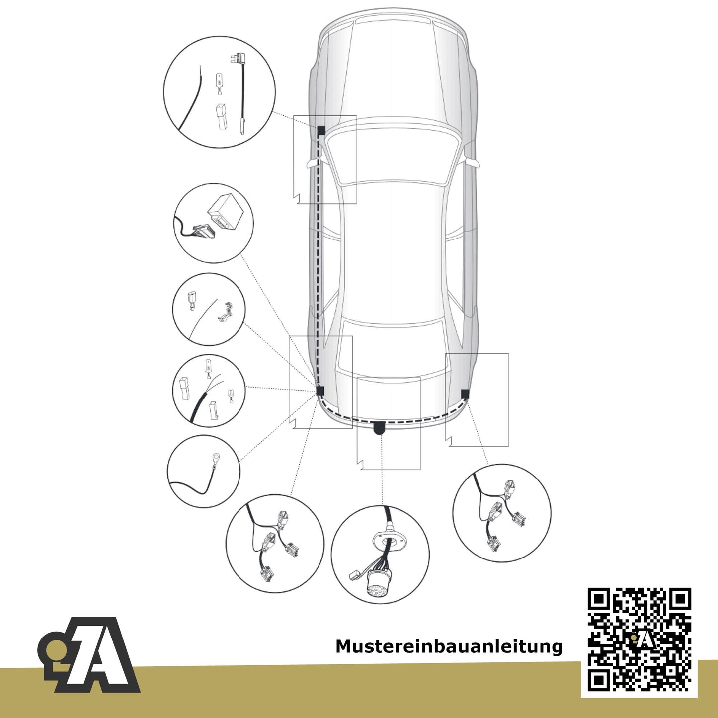 Mazda CX-5 5-Türer (SUV) 04.2012-01.2015 KE BRiNK Anhängerkupplung mit JAEGER Elektrosatz