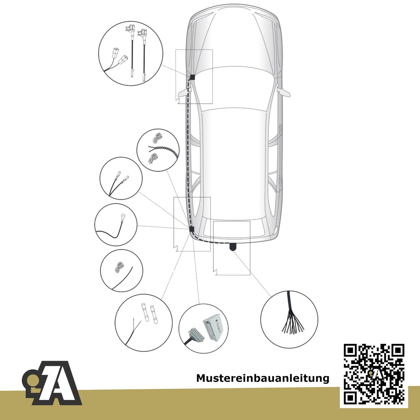 Mazda CX-5 5-Türer (SUV) 04.2012-05.2017 KE BRiNK Anhängerkupplung mit JAEGER Elektrosatz
