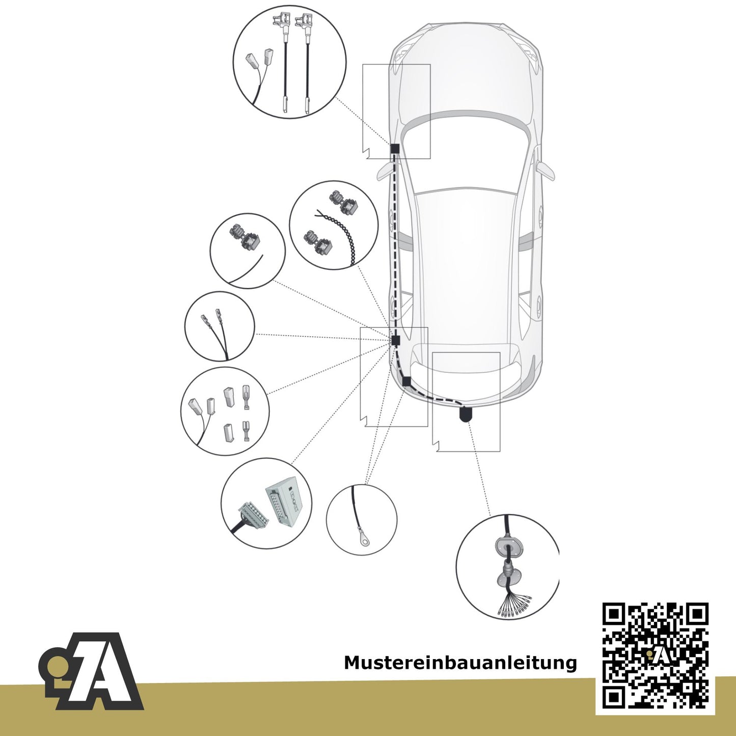 Mazda 3 4-Türer (Limousine) ab 01.2019 BP BRiNK Anhängerkupplung mit JAEGER Elektrosatz