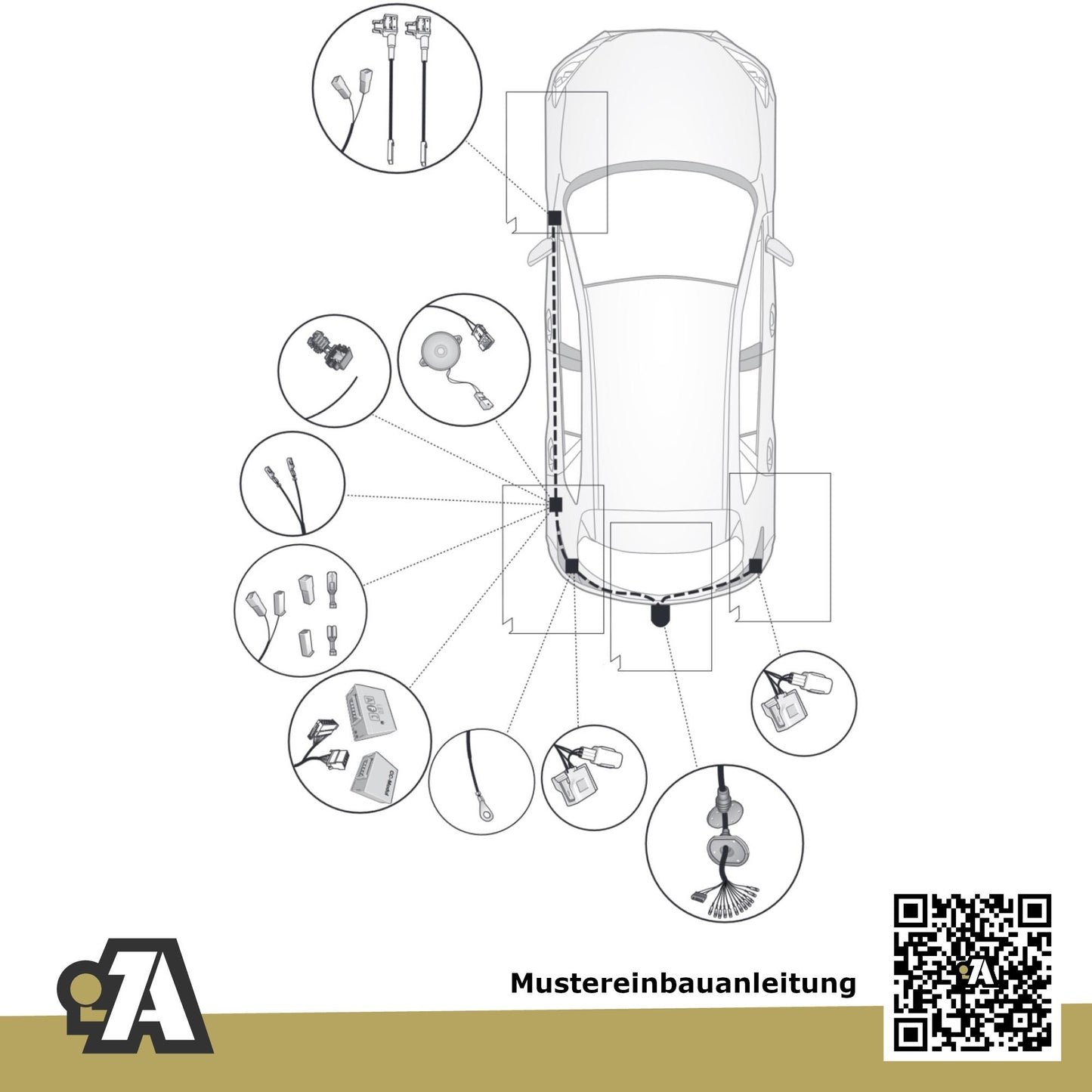 Mazda 3 5-Türer (Fließheck) ab 03.2019 BP BRiNK Anhängerkupplung mit JAEGER Elektrosatz
