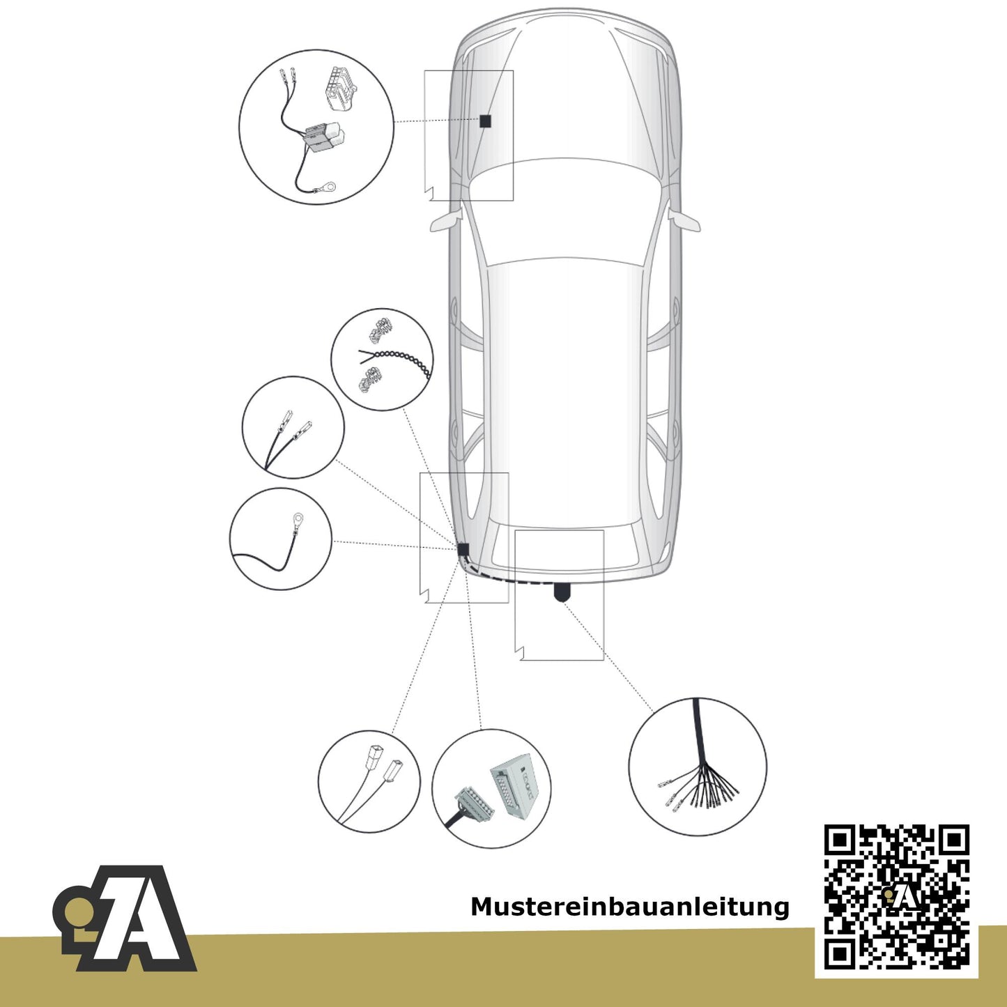 Mazda 6 4-Türer (Limousine) 02.2013-06.2018 GJ/GH BRiNK Anhängerkupplung mit JAEGER Elektrosatz