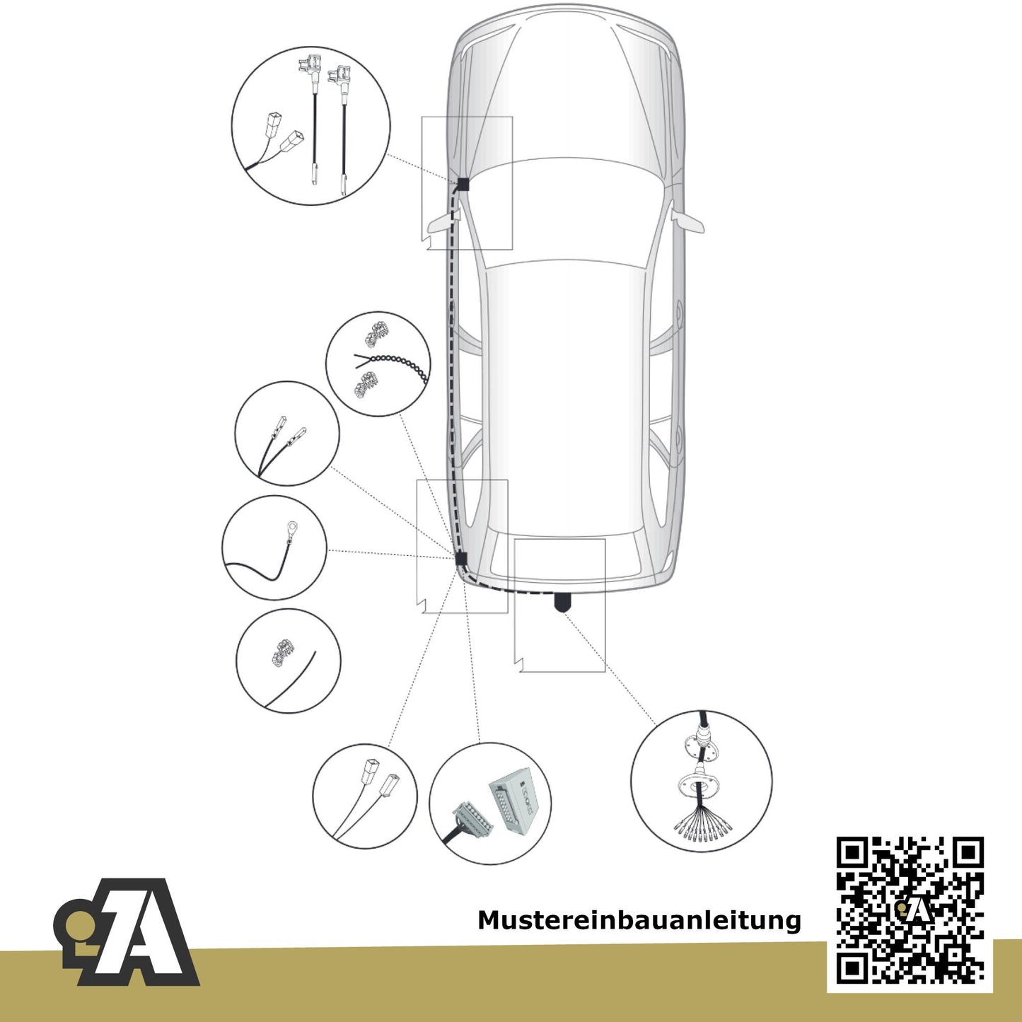 Mazda 6 4-Türer (Limousine) ab 07.2018- GJ / GL BRiNK Anhängerkupplung mit JAEGER Elektrosatz