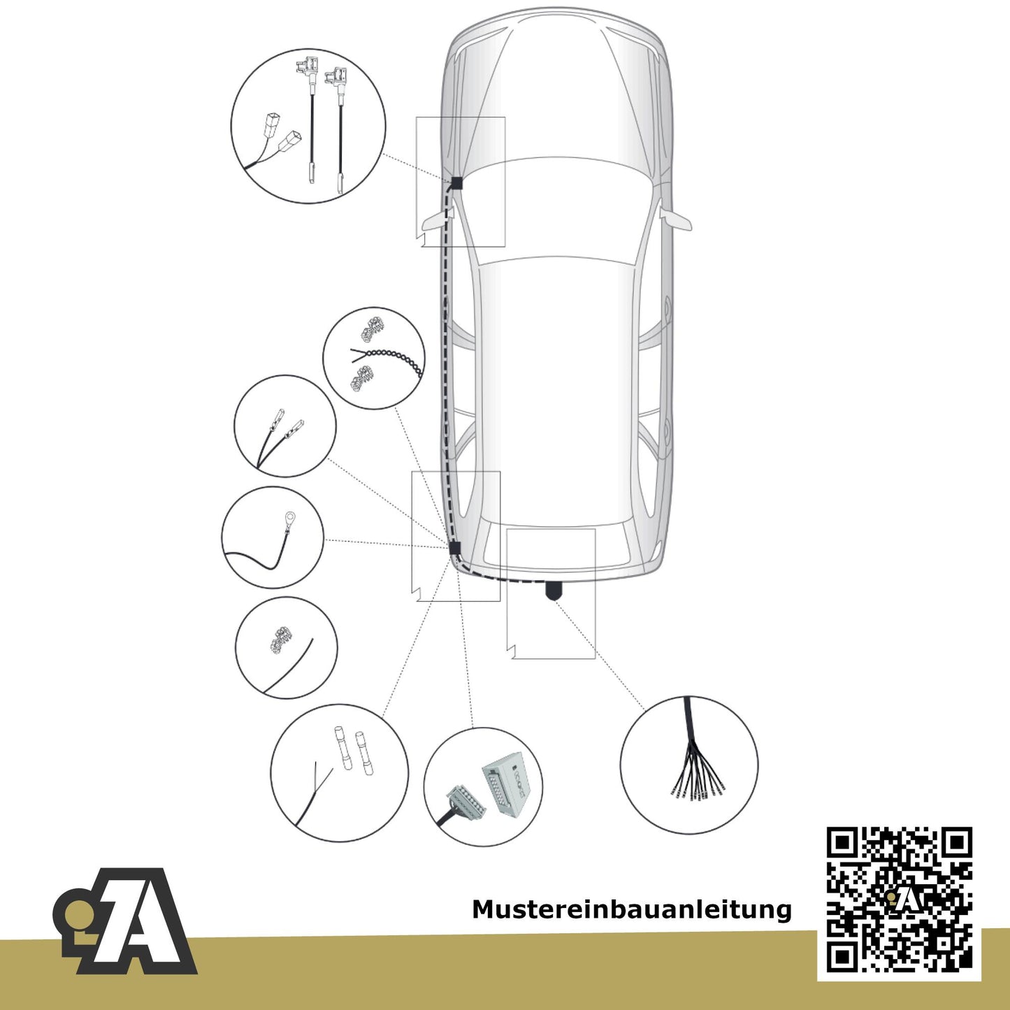 Mazda 6 4-Türer (Limousine) ab 07.2018- GJ / GL BRiNK Anhängerkupplung mit JAEGER Elektrosatz
