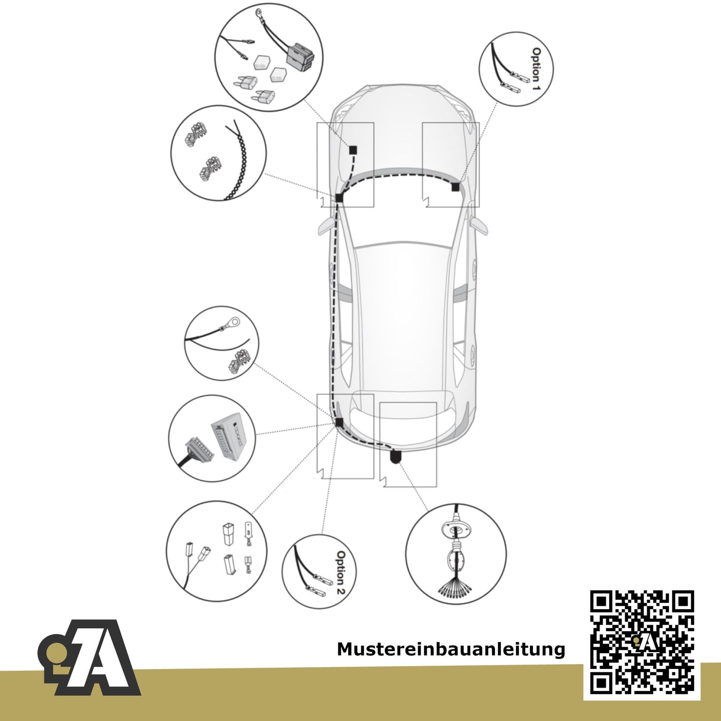 Mazda 2 3/5-Türer (Fließheck) 02.2015-12.2021 DL / DJ BRiNK Anhängerkupplung mit JAEGER Elektrosatz