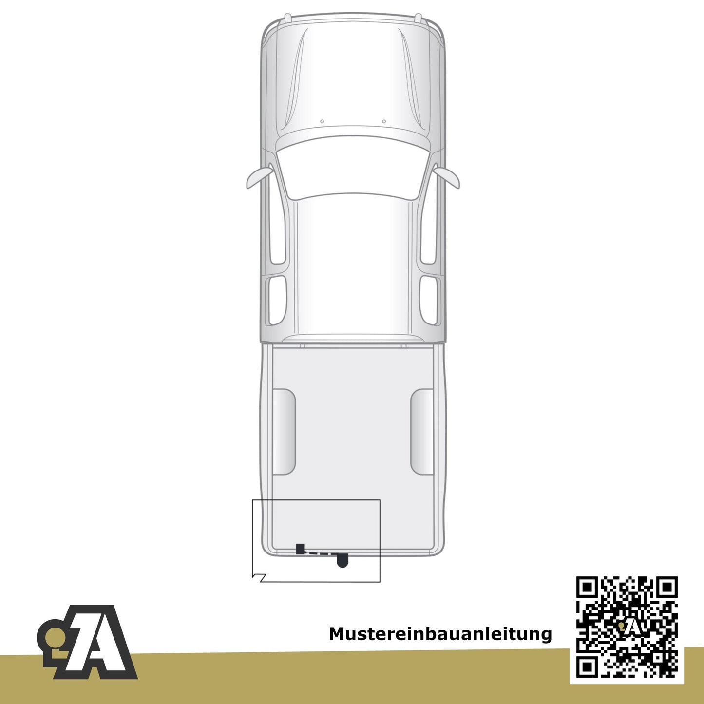 Nissan Navara mit Trittstoßstange 07.2005-03.2010 D40 BRiNK Anhängerkupplung mit JAEGER Elektrosatz