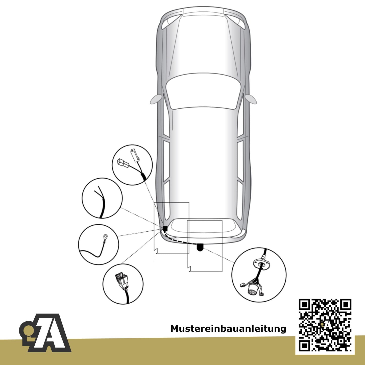 Nissan Qashqai I 5-Türer (SUV) 02.2007-02.2014 J10 / J+2 BRiNK Anhängerkupplung mit JAEGER Elektrosatz