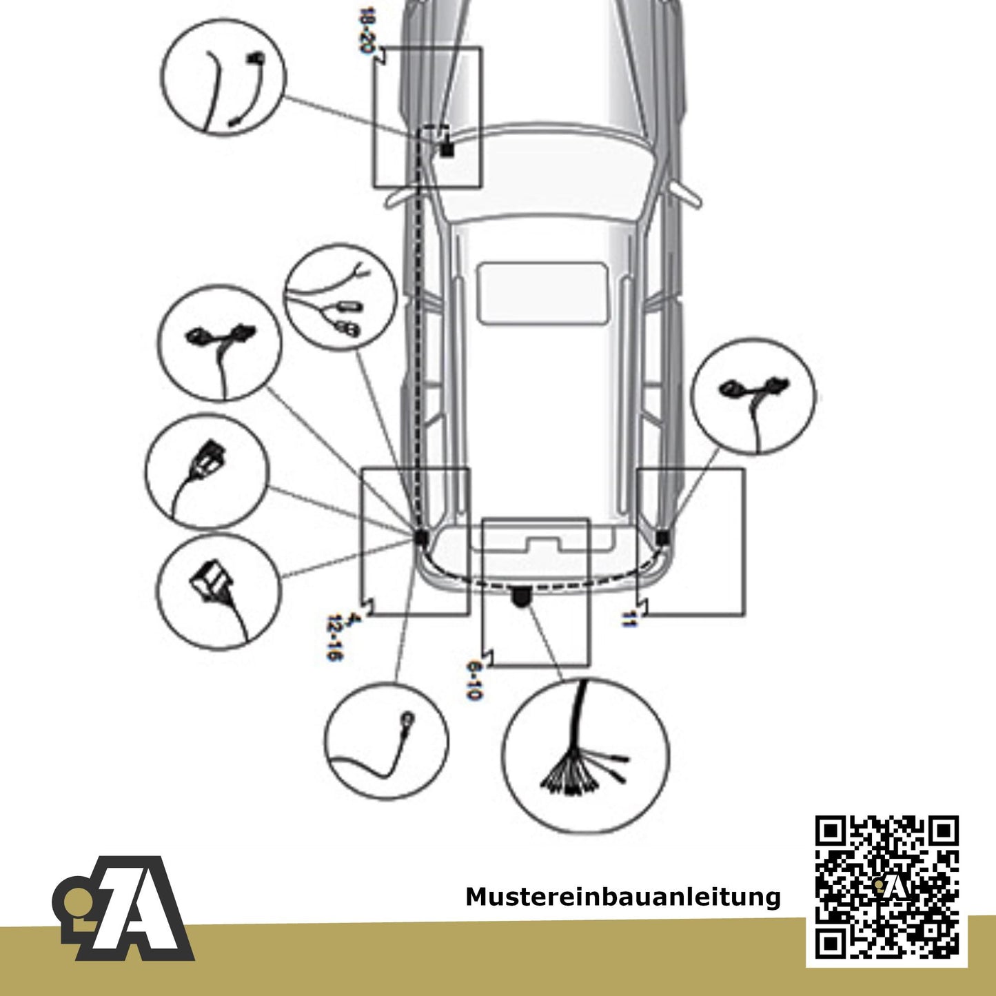 Nissan X-Trail 5-Türer (SUV) 03.2007-06.2014 T31 BRiNK Anhängerkupplung mit JAEGER Elektrosatz