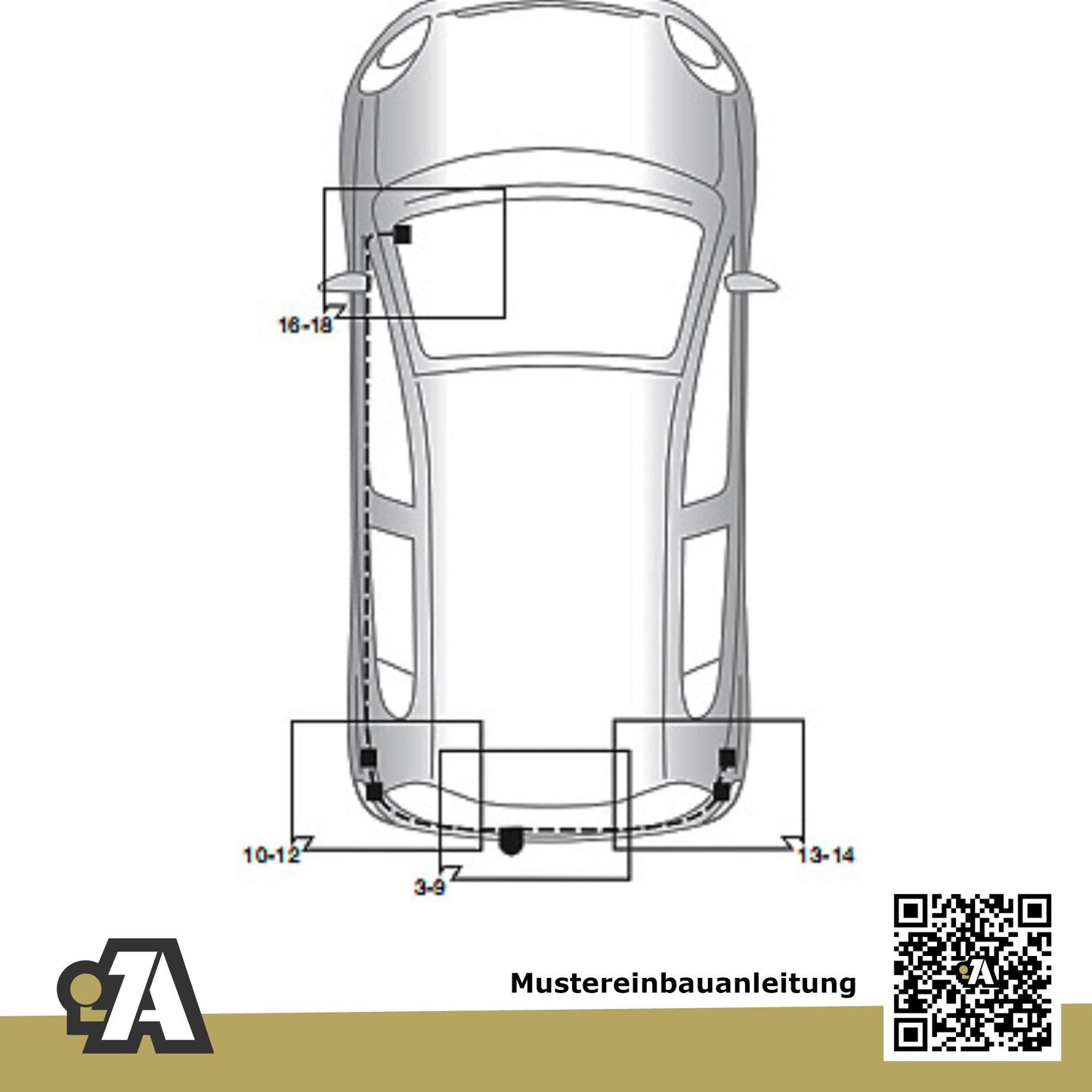 Nissan Note 5-Türer (Minivan) 03.2006-05.2013 E11 BRiNK Anhängerkupplung mit JAEGER Elektrosatz