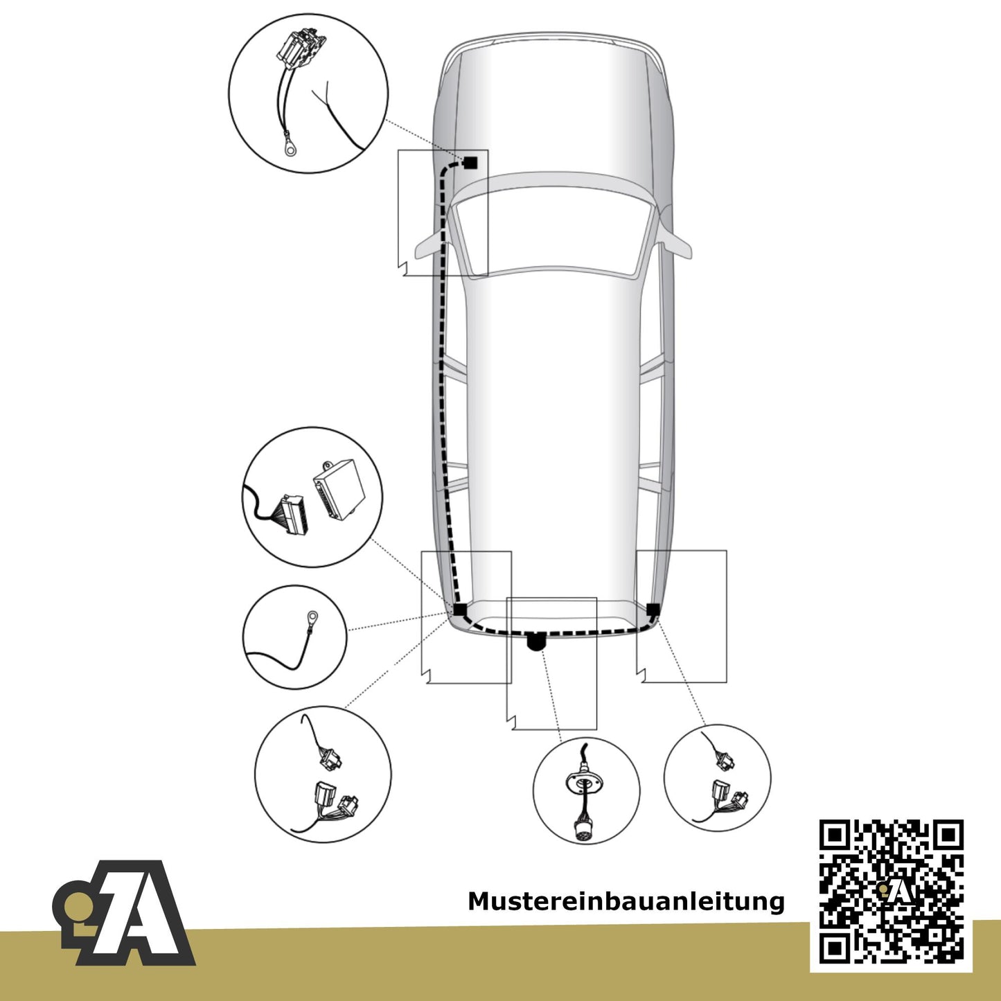 Opel Zafira 5-Türer (Kompaktvan) 07.2005-12.2014 B BRiNK Anhängerkupplung mit JAEGER Elektrosatz