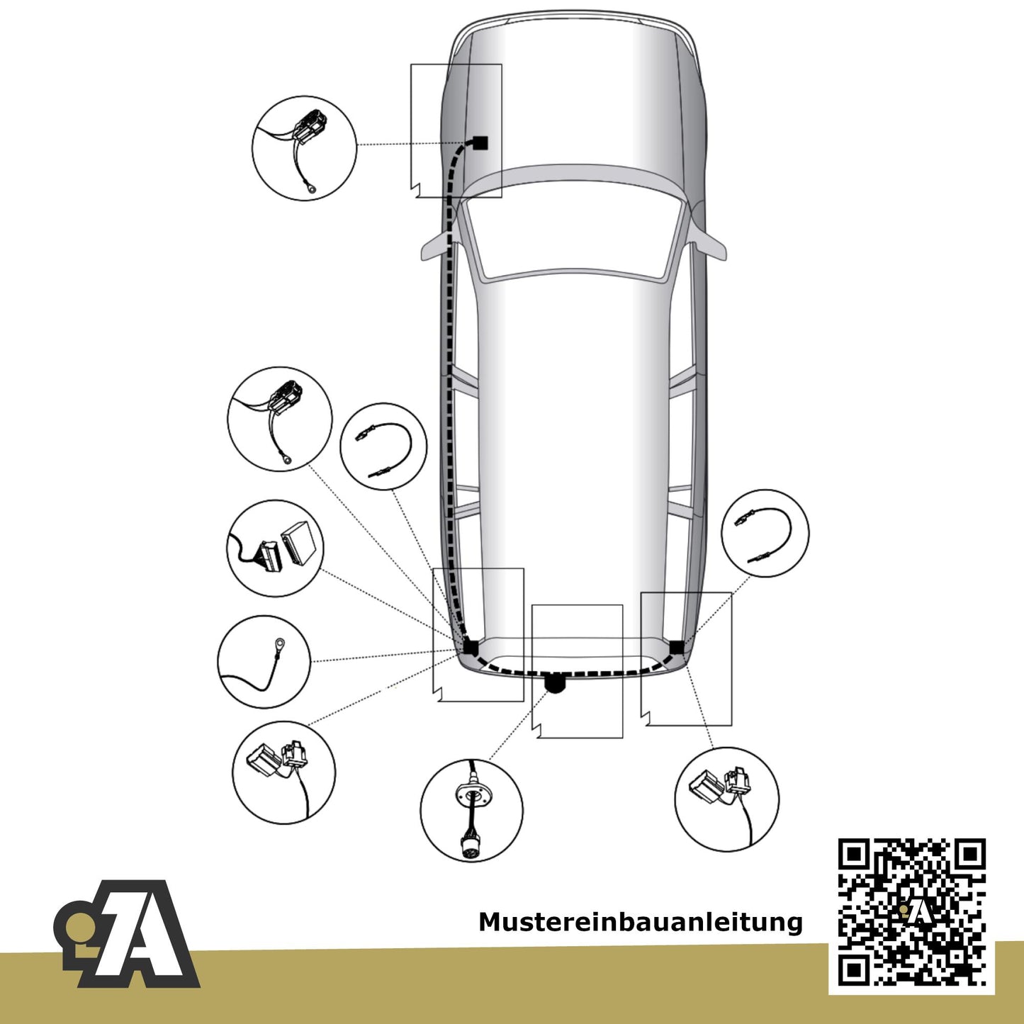 Opel Astra 5-Türer (Caravan) 09.2004-10.2010 H BRiNK Anhängerkupplung mit JAEGER Elektrosatz
