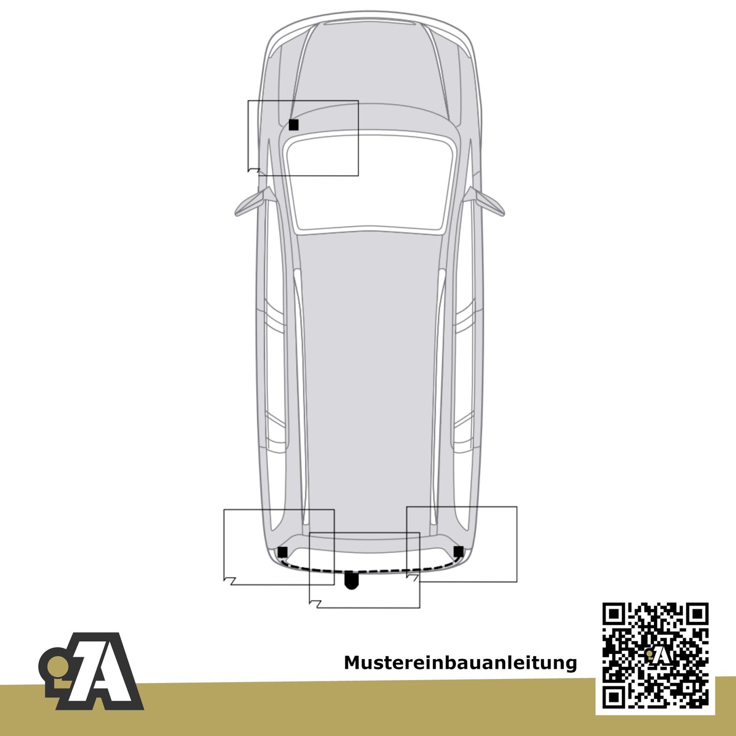 Opel Meriva 5-Türer (Minivan) 04.2003-04.2010 A - X03 BRiNK Anhängerkupplung mit JAEGER Elektrosatz