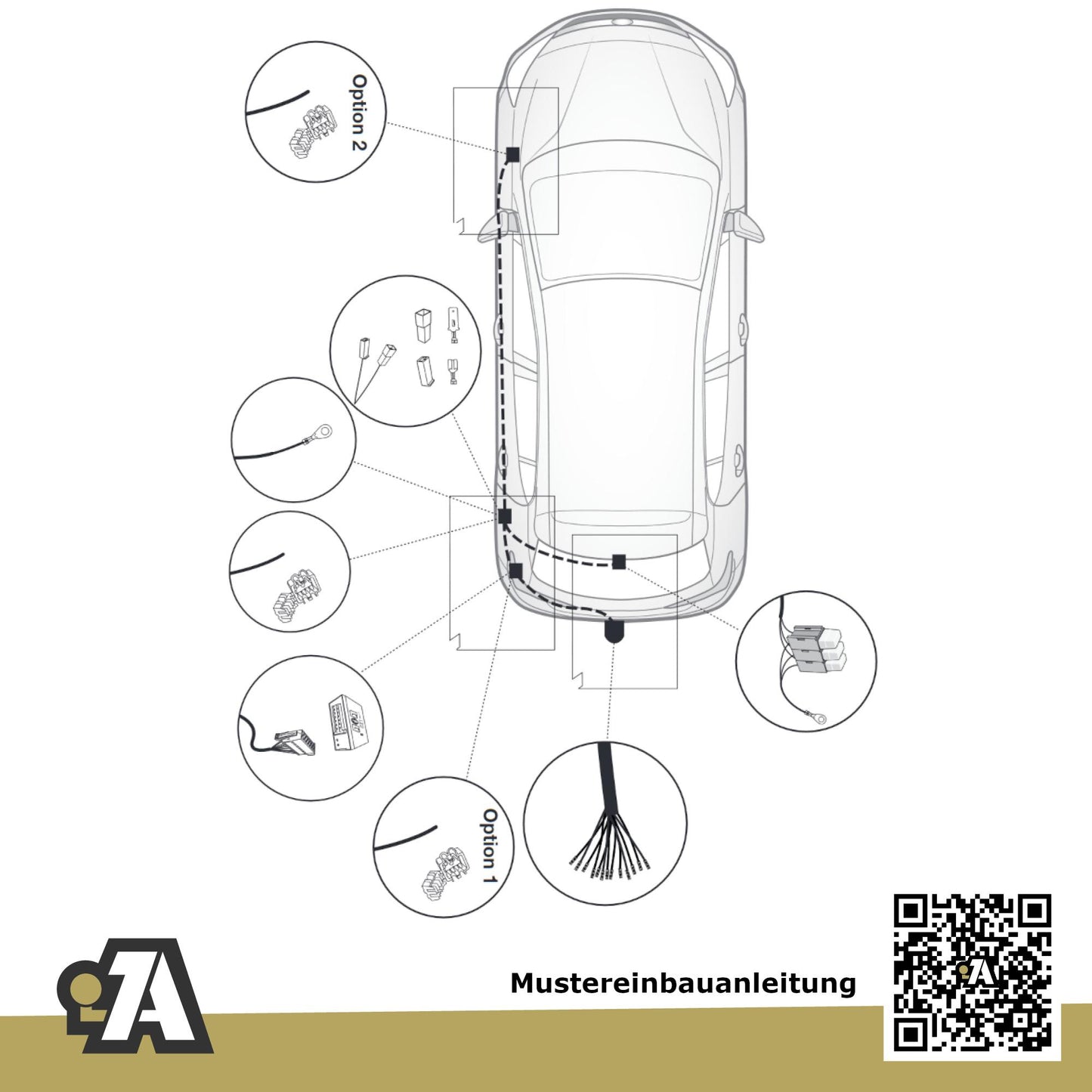 Opel Astra 5-Türer (Sports Tourer) 04.2016-12.2021 K BRiNK Anhängerkupplung mit JAEGER Elektrosatz