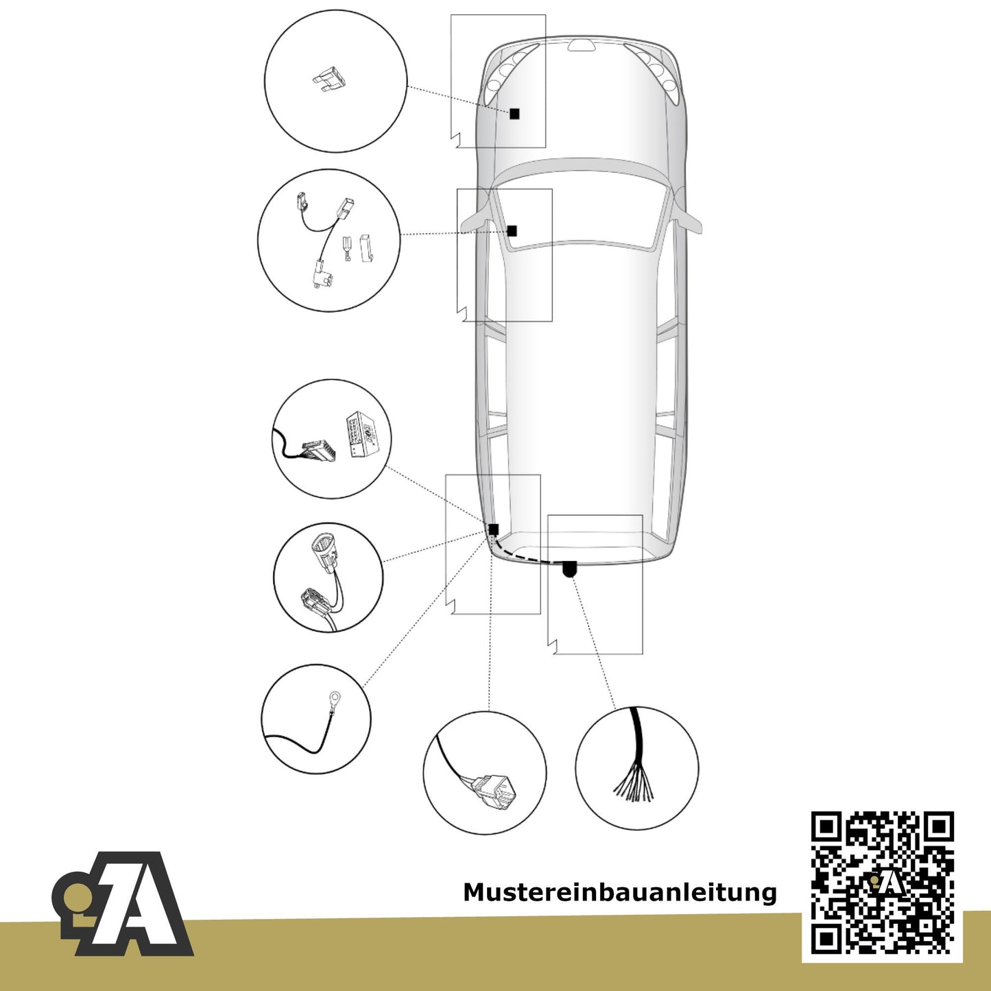 Peugeot 308 SW 5-Türer (Kombi) 05.2008-10.2008 4E_ BRiNK Anhängerkupplung mit JAEGER Elektrosatz
