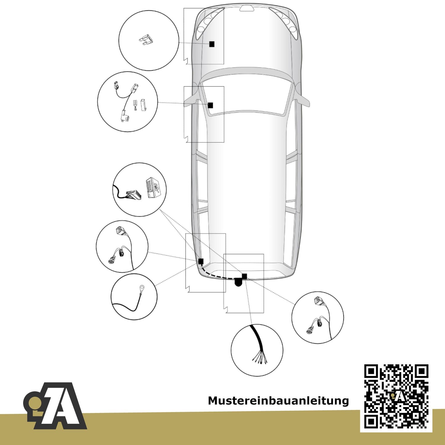 Peugeot 307 SW 5-Türer (Kombi) 07.2005-12.2007 3E/H BRiNK Anhängerkupplung mit JAEGER Elektrosatz