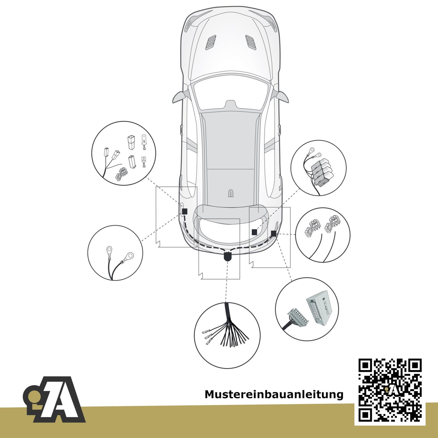 Alfa Stelvio 5-Türer (Kombi) ab 03.2017 949 BRiNK Anhängerkupplung mit JAEGER Elektrosatz