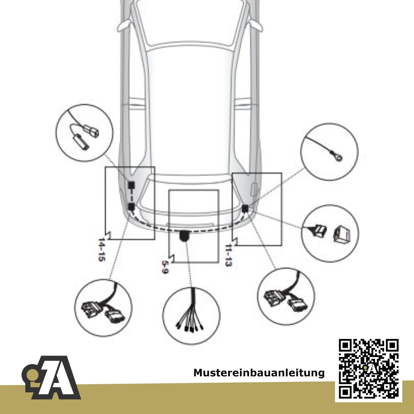 Dacia Sandero 5-Türer (Fließheck) 06.2008-12.2012 BS BRiNK Anhängerkupplung mit JAEGER Elektrosatz