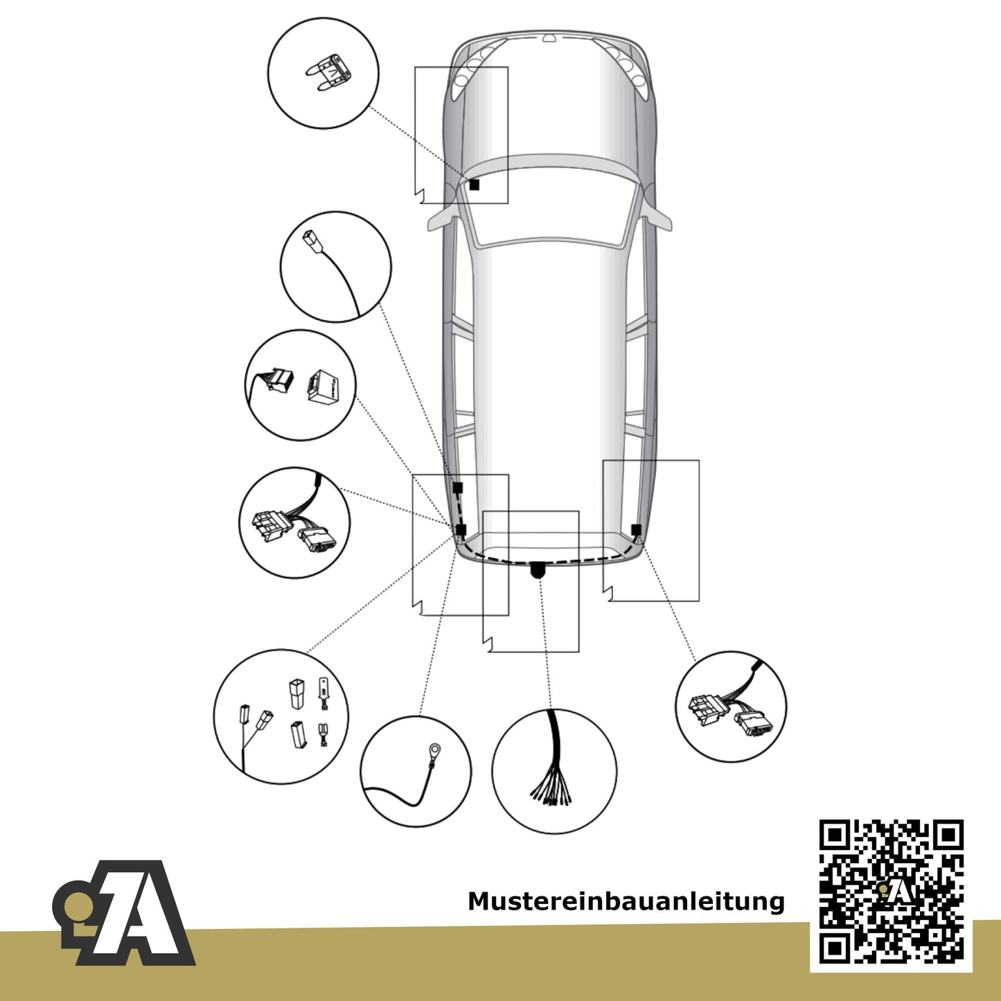 Dacia Sandero Stepway Crossover-SUV 12.2016-09.2020 5S BRiNK Anhängerkupplung mit JAEGER Elektrosatz