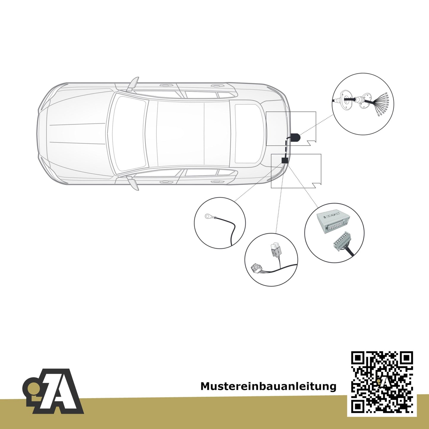 Jaguar E-Pace 5-Türer (SUV) 01.2018-12.2020 X540 BRiNK Anhängerkupplung mit JAEGER Elektrosatz