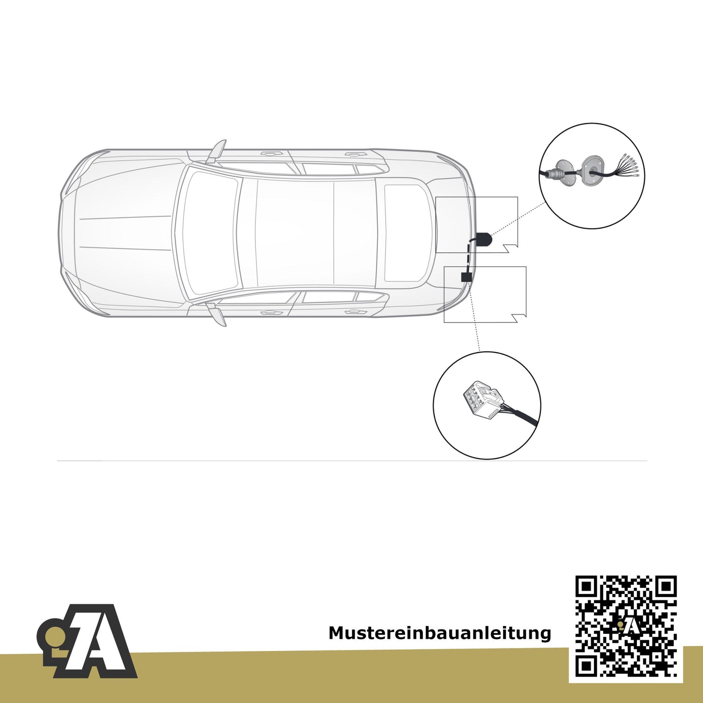 Jaguar I-Pace 5-Türer (SUV) 07.2018-12.2020 X590 BRiNK Anhängerkupplung mit JAEGER Elektrosatz