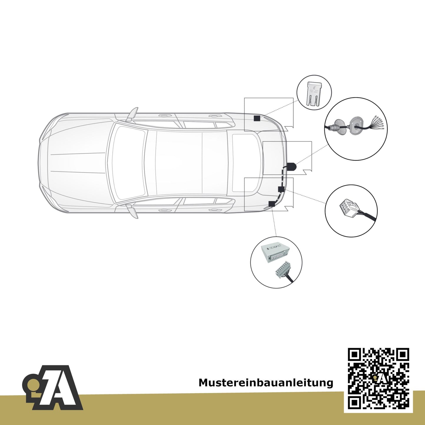 Jaguar I-Pace 5-Türer (SUV) ab 01.2021 X590 BRiNK Anhängerkupplung mit JAEGER Elektrosatz