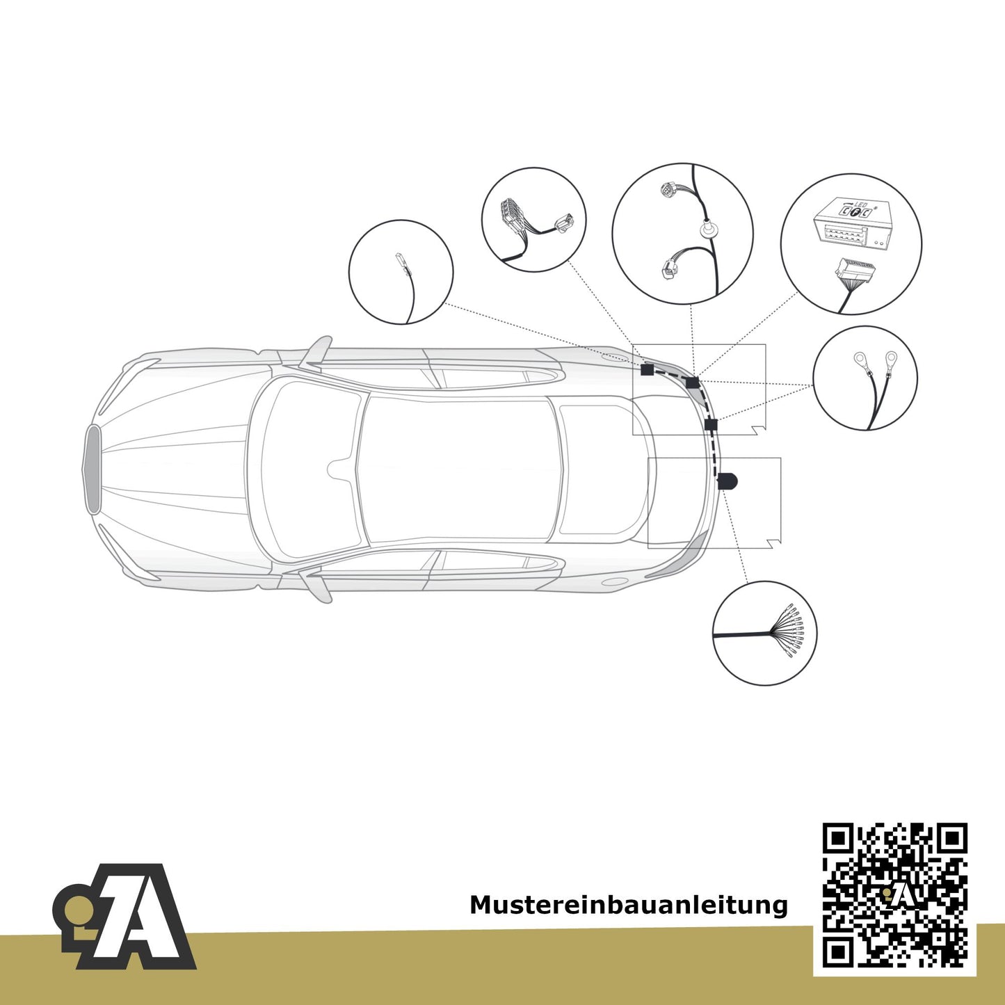 Jaguar XF 4-Türer (Limousine) 09.2011-09.2015 X250 BRiNK Anhängerkupplung mit JAEGER Elektrosatz