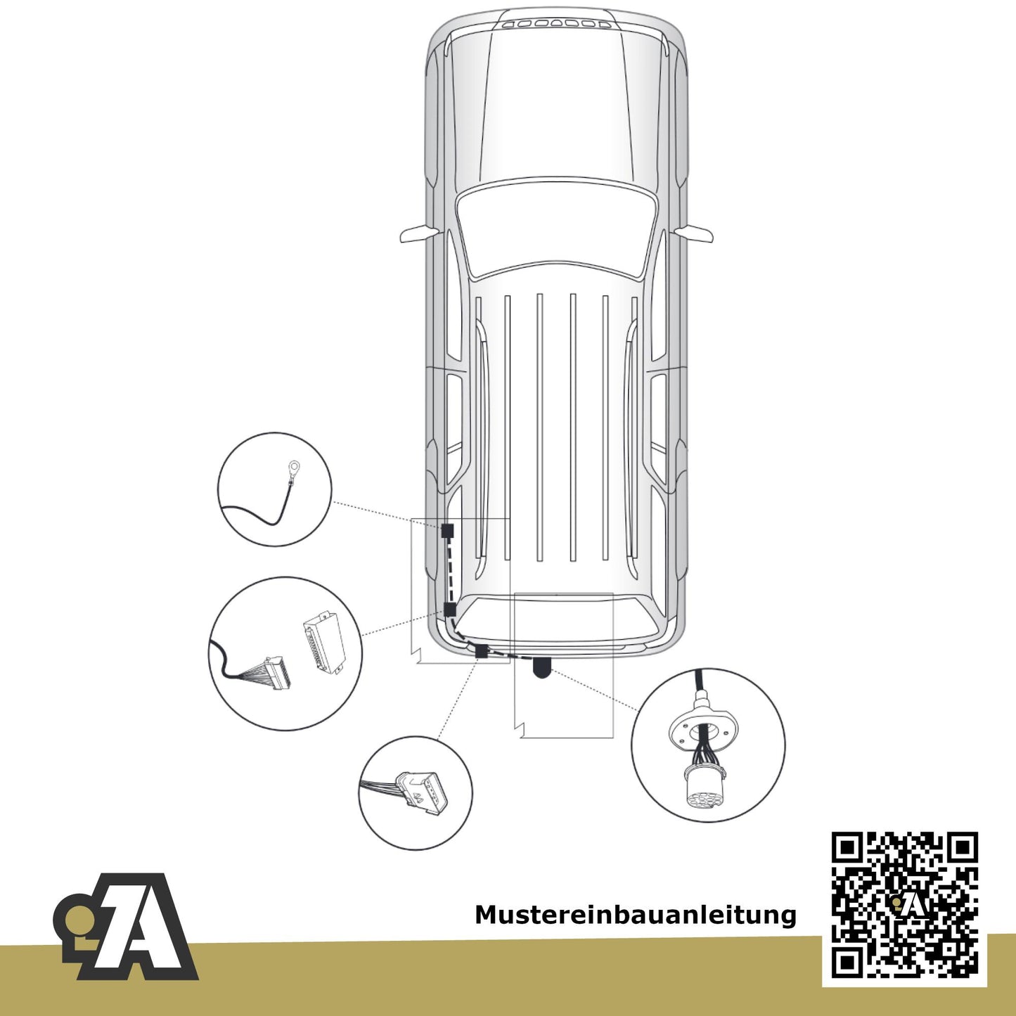 Jeep Commander 5-Türer (SUV) 05.2006-03.2011 XH BRiNK Anhängerkupplung mit JAEGER Elektrosatz