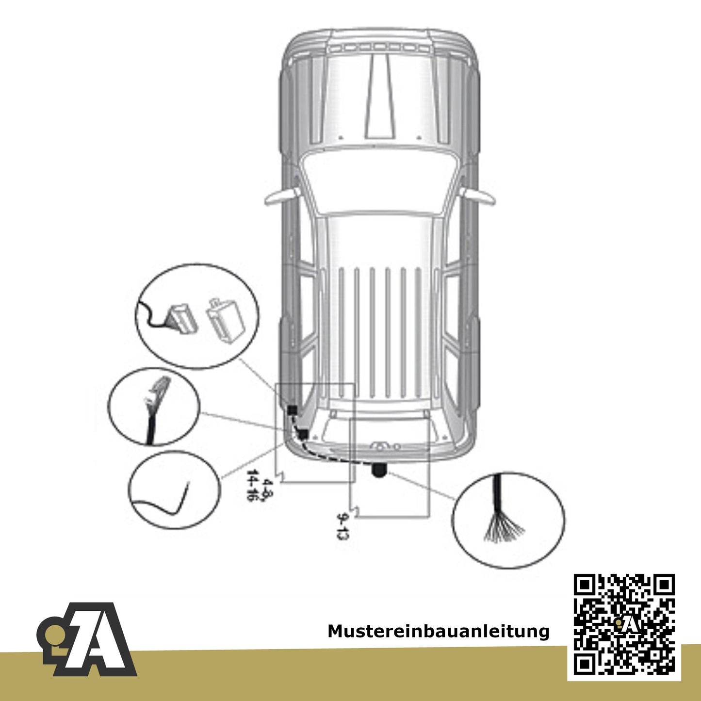 Jeep Grand Cherokee 5-Türer (SUV) 11.2010-04.2013 WK BRiNK Anhängerkupplung mit JAEGER Elektrosatz