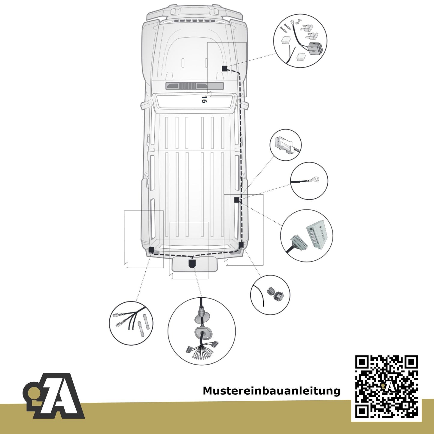 Jeep Wrangler 2/4-Türer (SUV) ab 08.2018 JL BRiNK Anhängerkupplung mit JAEGER Elektrosatz