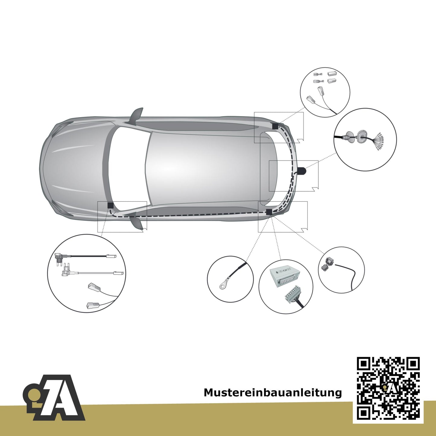 MG Marvel R 5-Türer (SUV) ab 10.2021 - BRiNK Anhängerkupplung mit JAEGER Elektrosatz