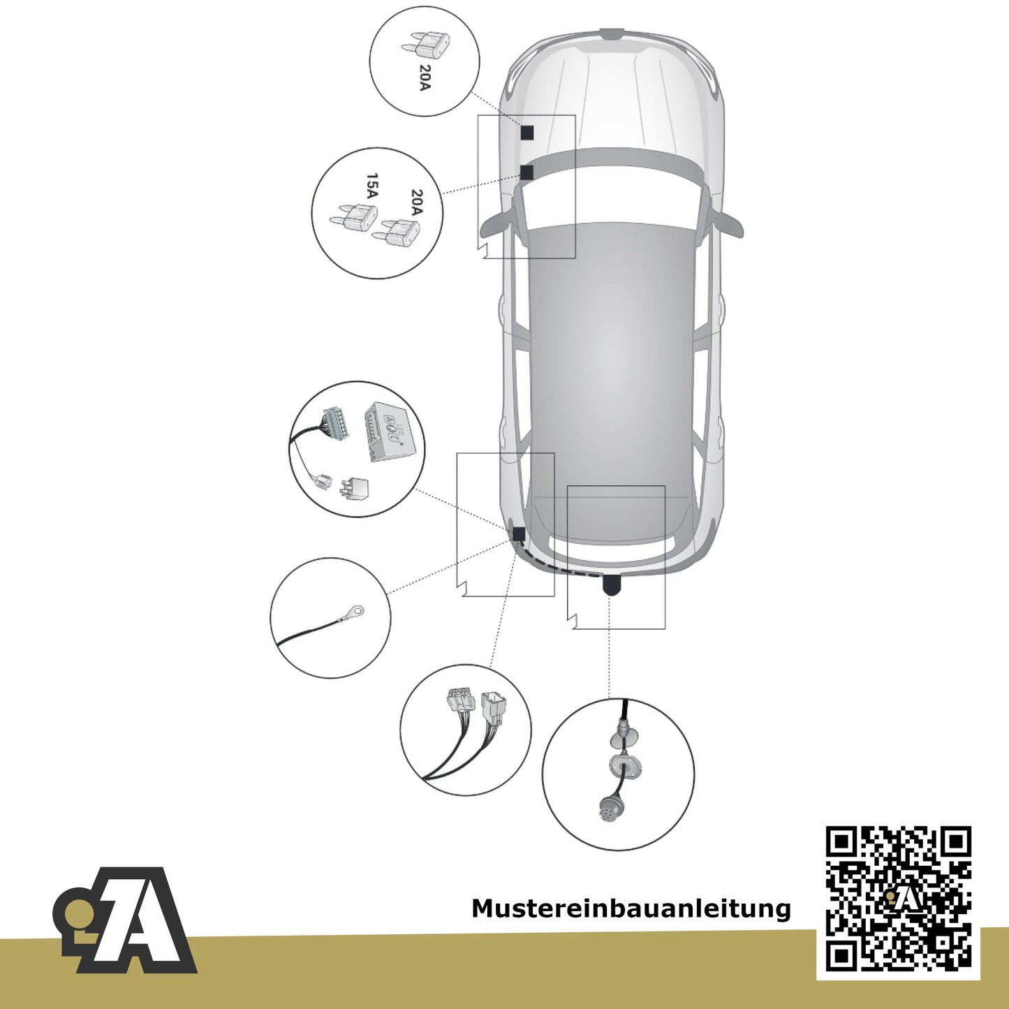Renault Austral 5-Türer (SUV) ab 09.2022 HHN BRiNK Anhängerkupplung mit JAEGER Elektrosatz