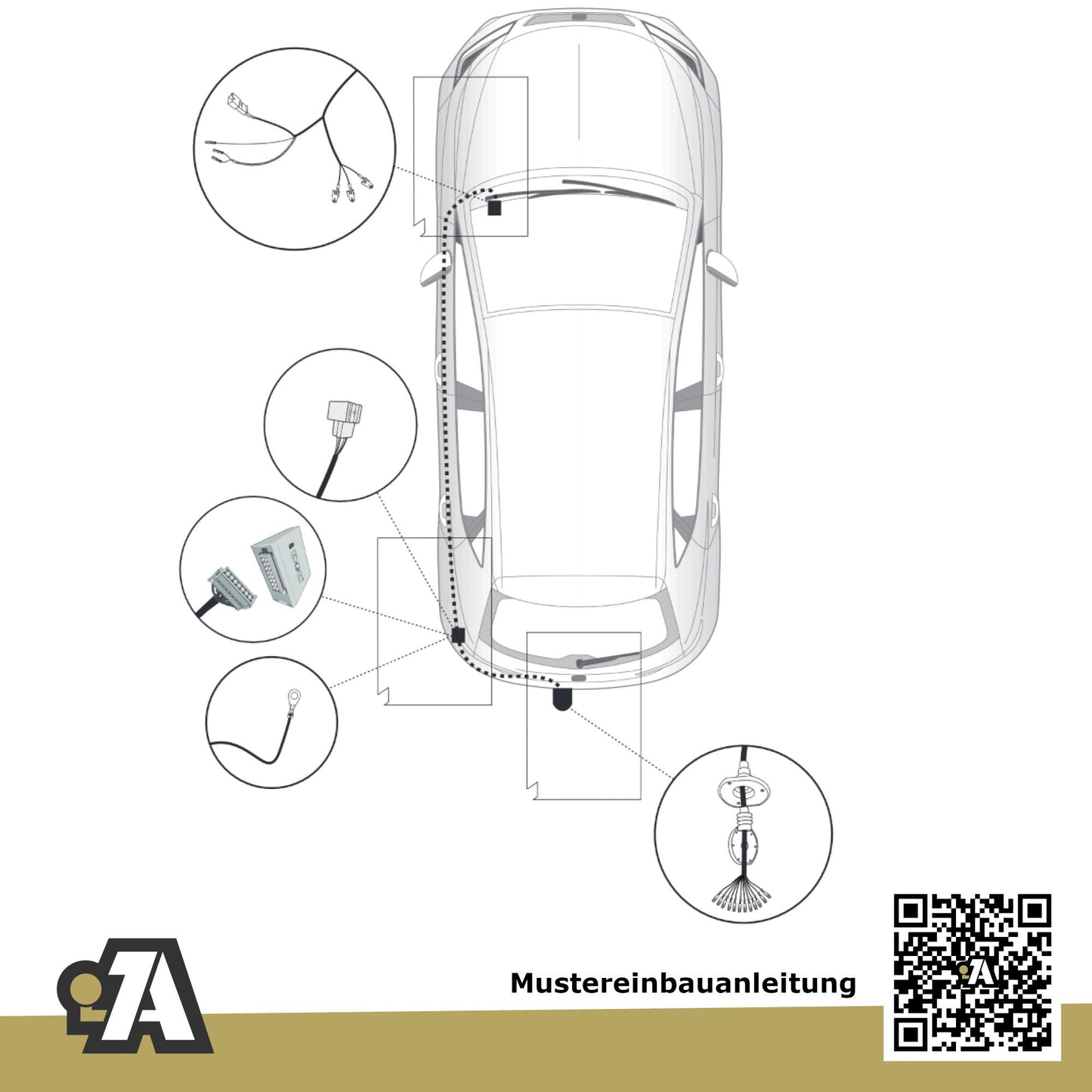 Seat Leon ST 5-Türer (Kombi) 10.2013-10.2019 5F8 BRiNK Anhängerkupplung mit JAEGER Elektrosatz