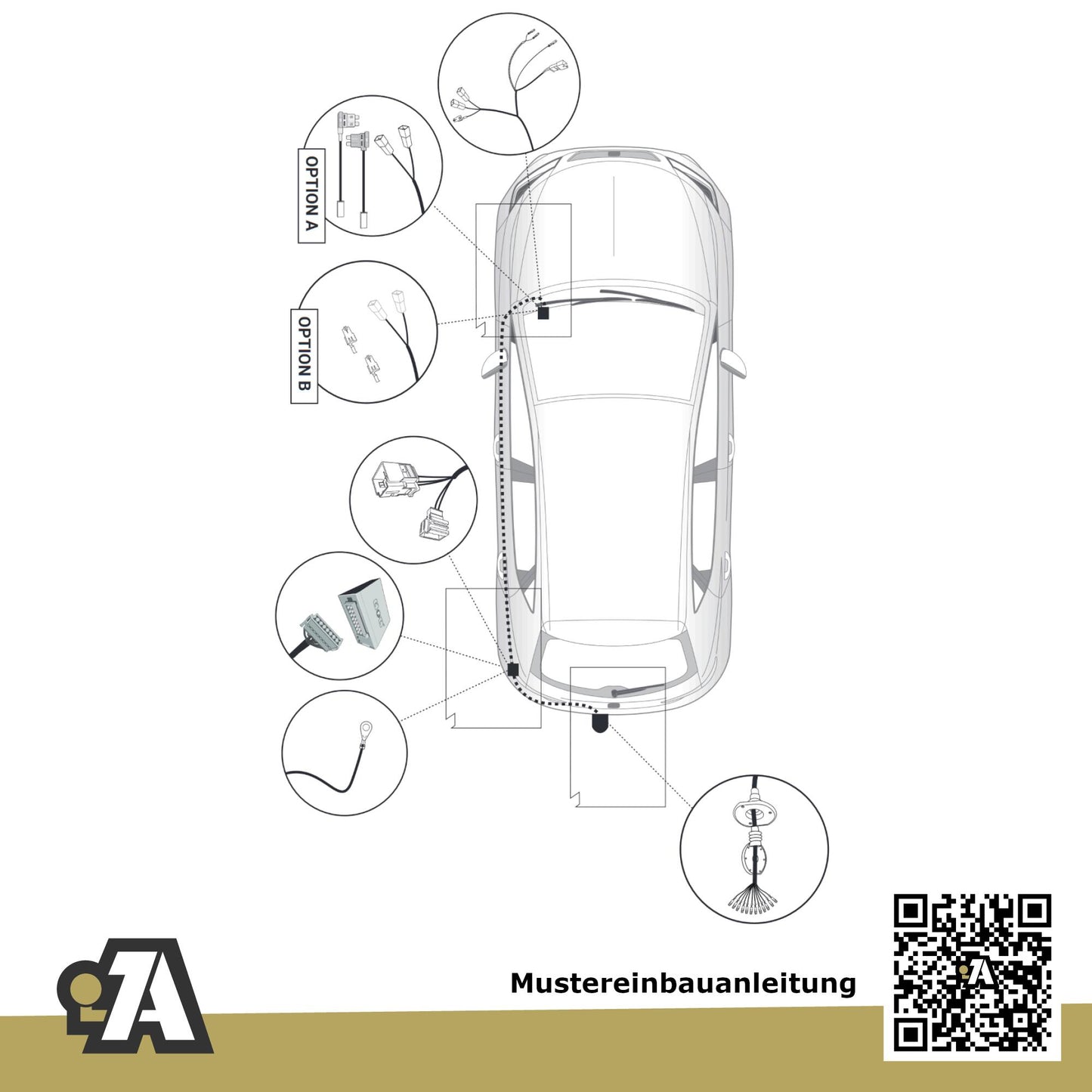 Seat Leon ST 5-Türer (Kombi) 10.2013-12-2016 5F8 BRiNK Anhängerkupplung mit JAEGER Elektrosatz