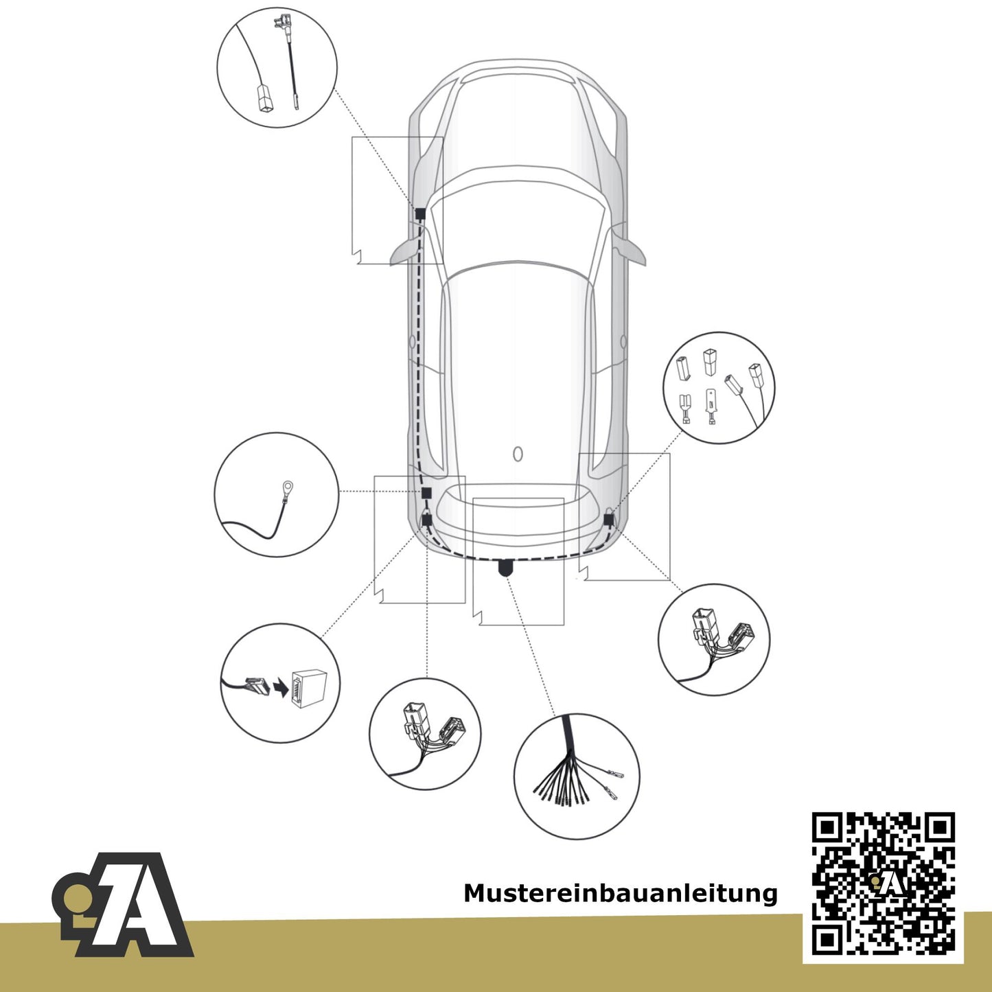 Suzuki Swift 3/5-Türer (Fließheck) 10.2010-02.2017 FZ, NZ BRiNK Anhängerkupplung mit JAEGER Elektrosatz