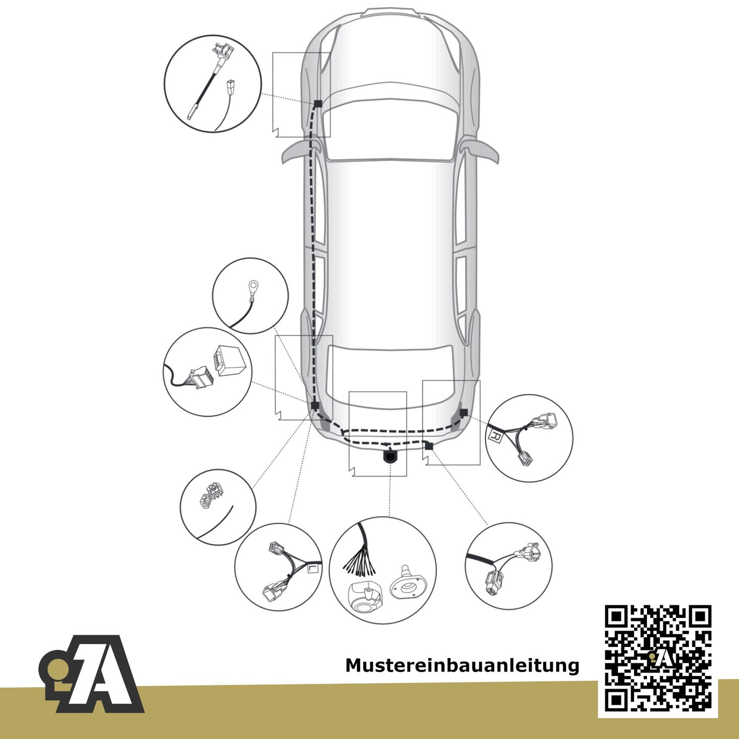 Suzuki SX4 S-Cross 5-Türer (Kompakt-SUV) 09.2013-10.2021 JY BRiNK Anhängerkupplung mit JAEGER Elektrosatz
