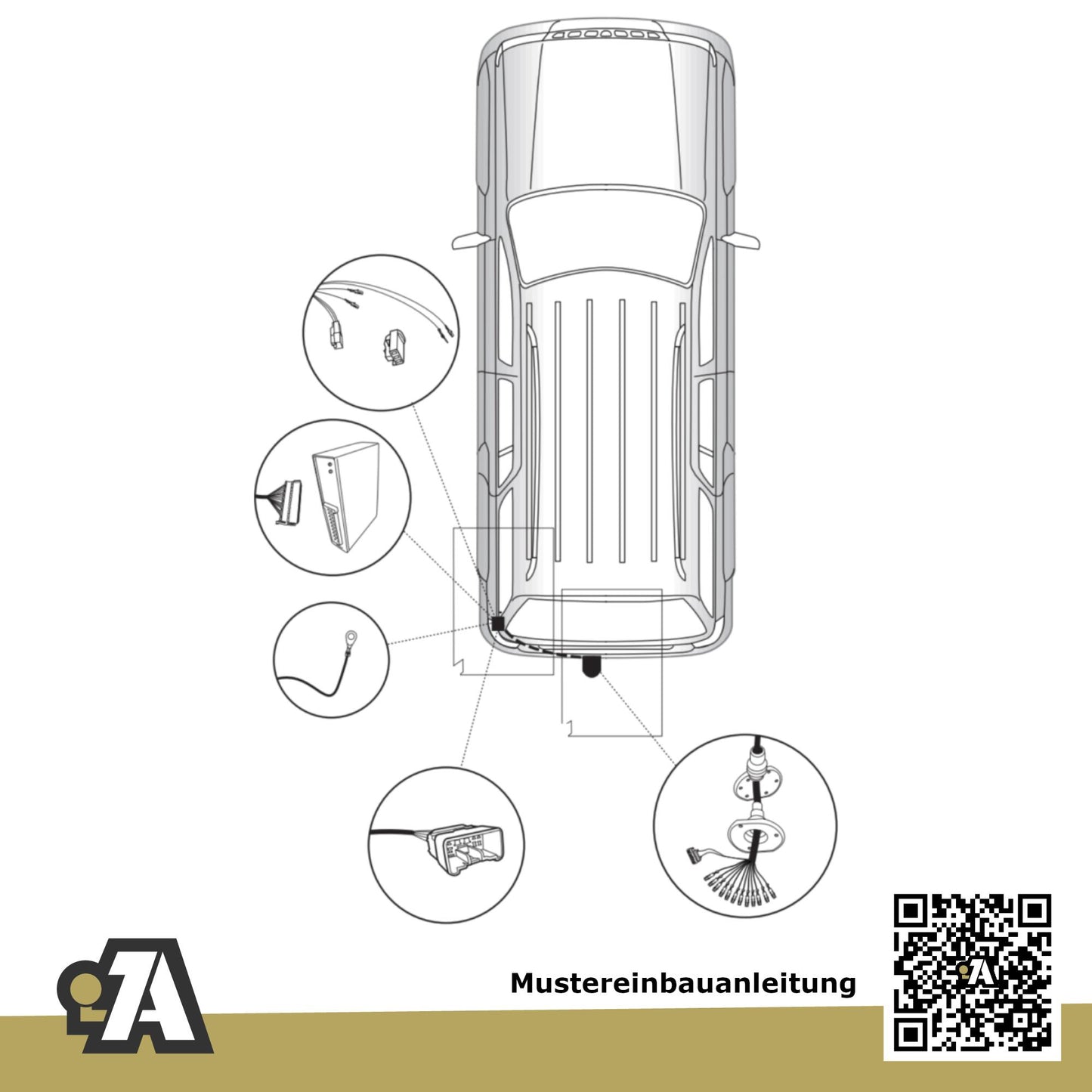 Toyota Land Cruiser 5-Türer (Geländewagen) 11.2009-08.2024 J15 BRiNK Anhängerkupplung mit JAEGER Elektrosatz