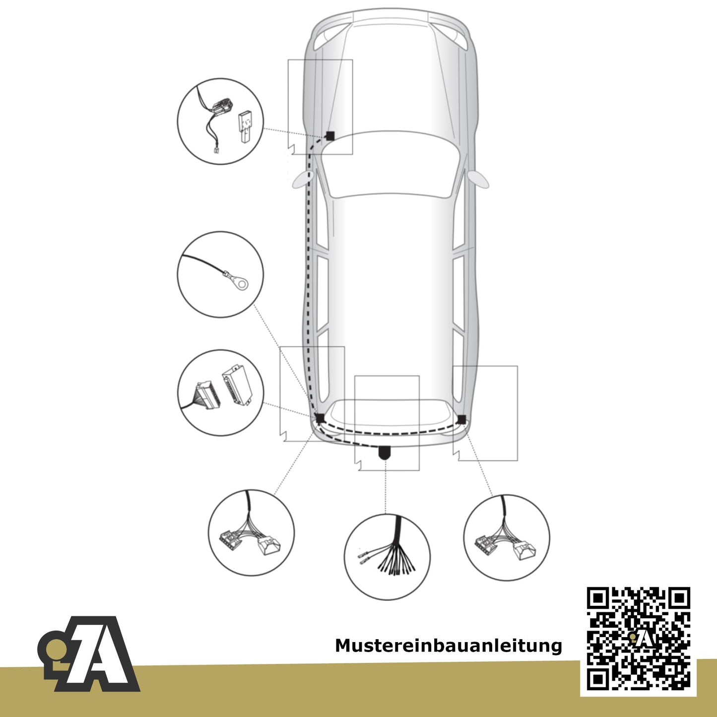 Toyota Verso 5-Türer (Kompaktvan) 04.2009-08.2018 R2 BRiNK Anhängerkupplung mit JAEGER Elektrosatz