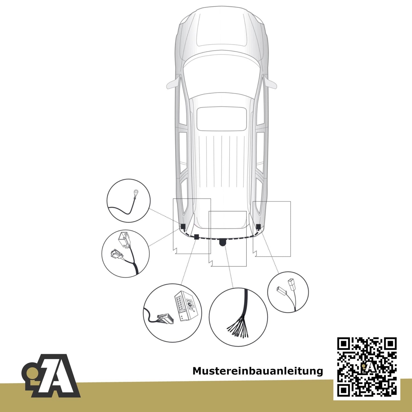 Volvo XC60 5-Türer (SUV) 11.2008-02.2017 156 BRiNK Anhängerkupplung mit JAEGER Elektrosatz