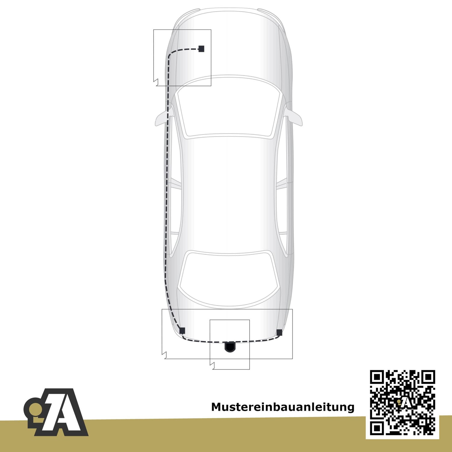 VW Passat B5 Kombi 5-Türer (Kombi) 11.2000-05.2005 3BG BRiNK Anhängerkupplung mit JAEGER Elektrosatz