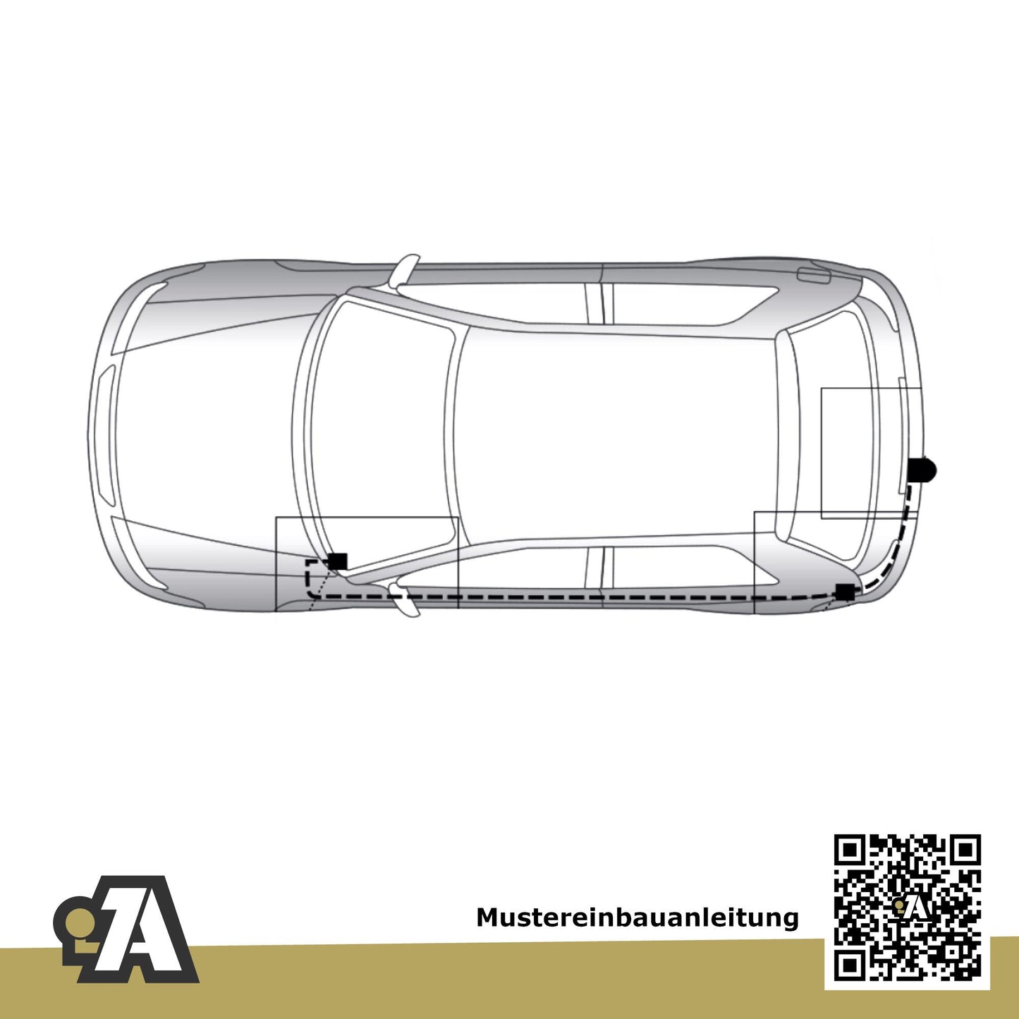 VW Golf VI Fließheck 3/5-Türer (Fließheck) 10.2008-10.2012 5K1 BRiNK Anhängerkupplung mit JAEGER Elektrosatz